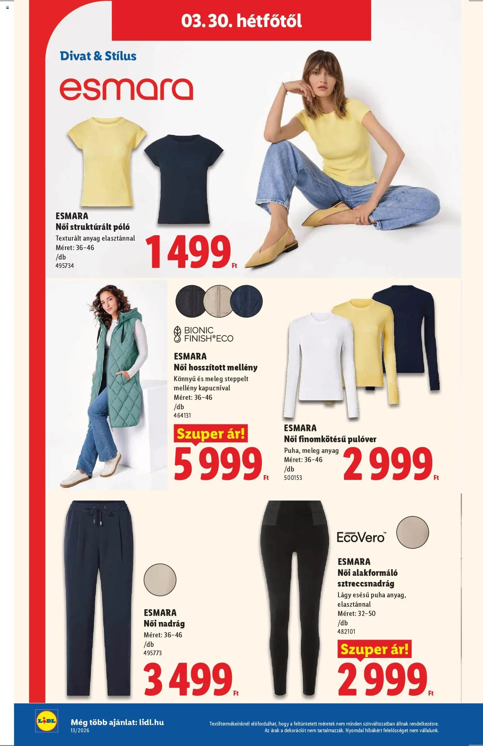 Lidl újság 2026.03.26. Lidl Nonfood kínálatunk (2026-03-26 - 2026-03-31)