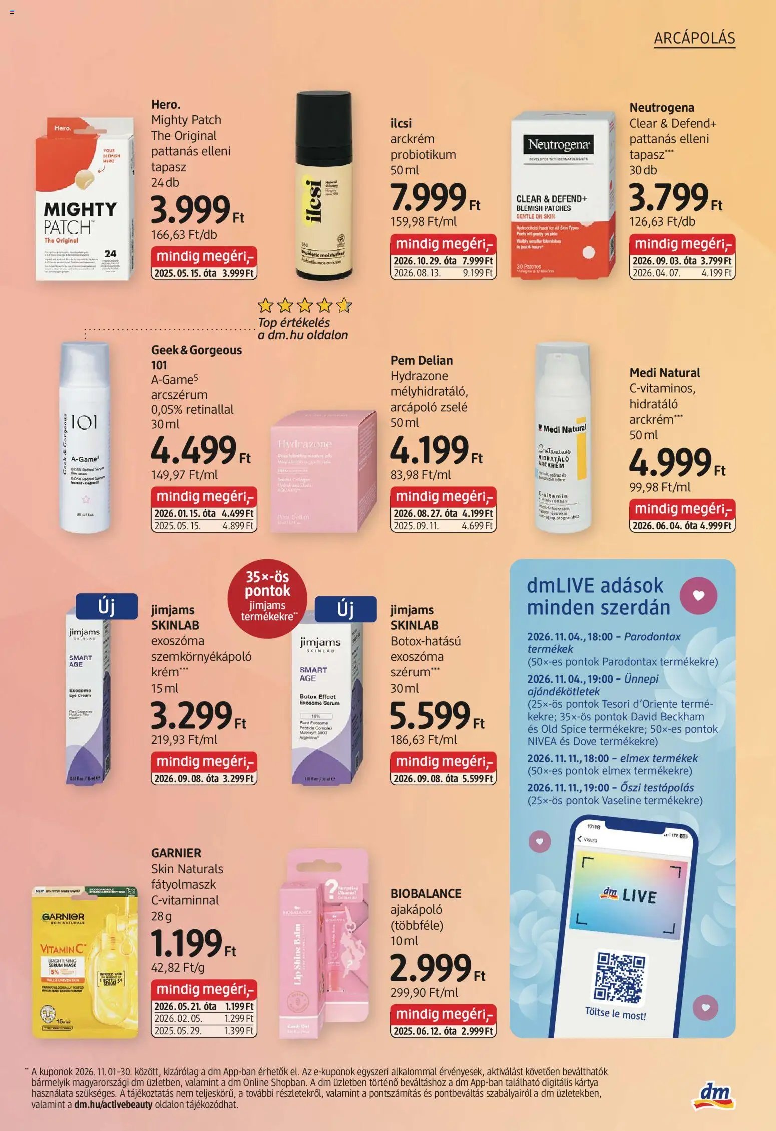 DM Drogerie Markt akciós újság 2026.10.29. - lapozható formában szórólap ✳️