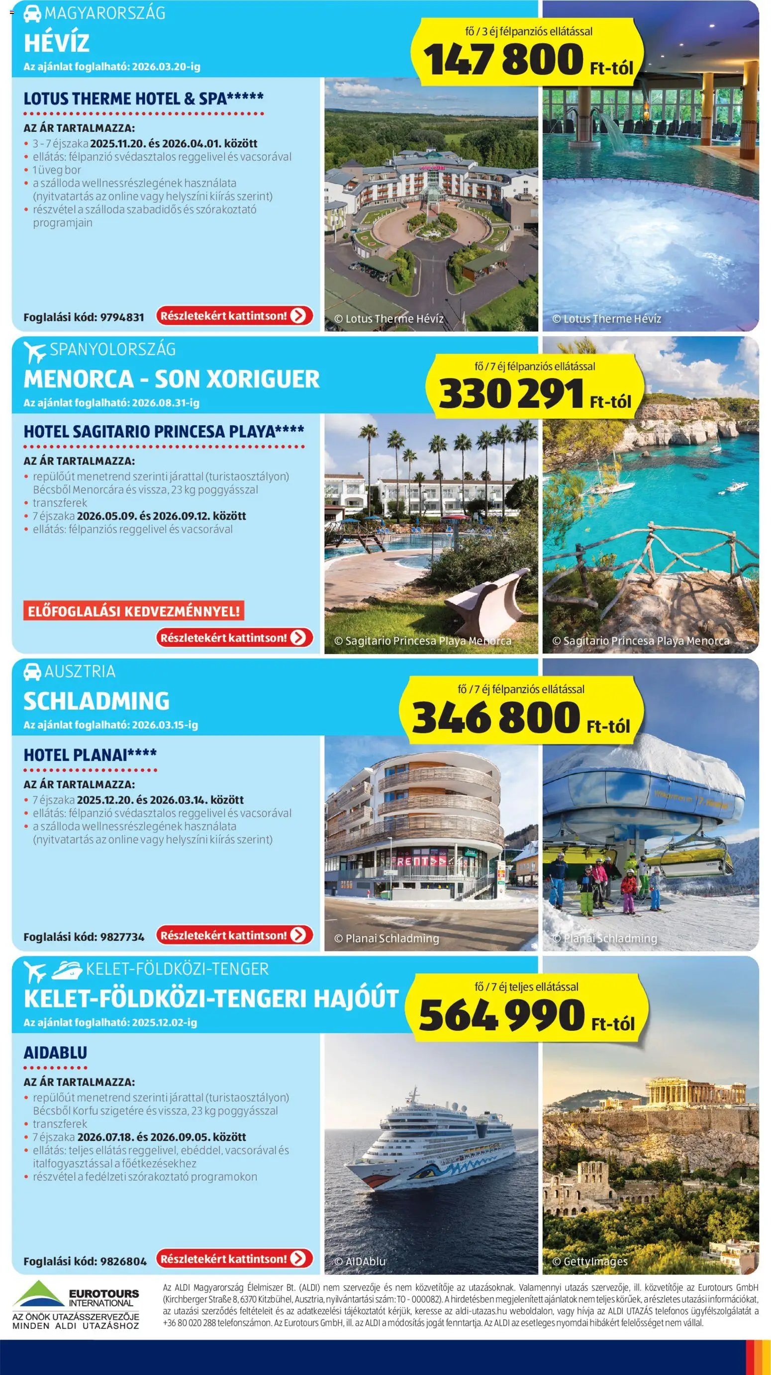 Aldi újság 2025.11.20. Utazás katalógus (2025-11-20 - 2025-11-26)