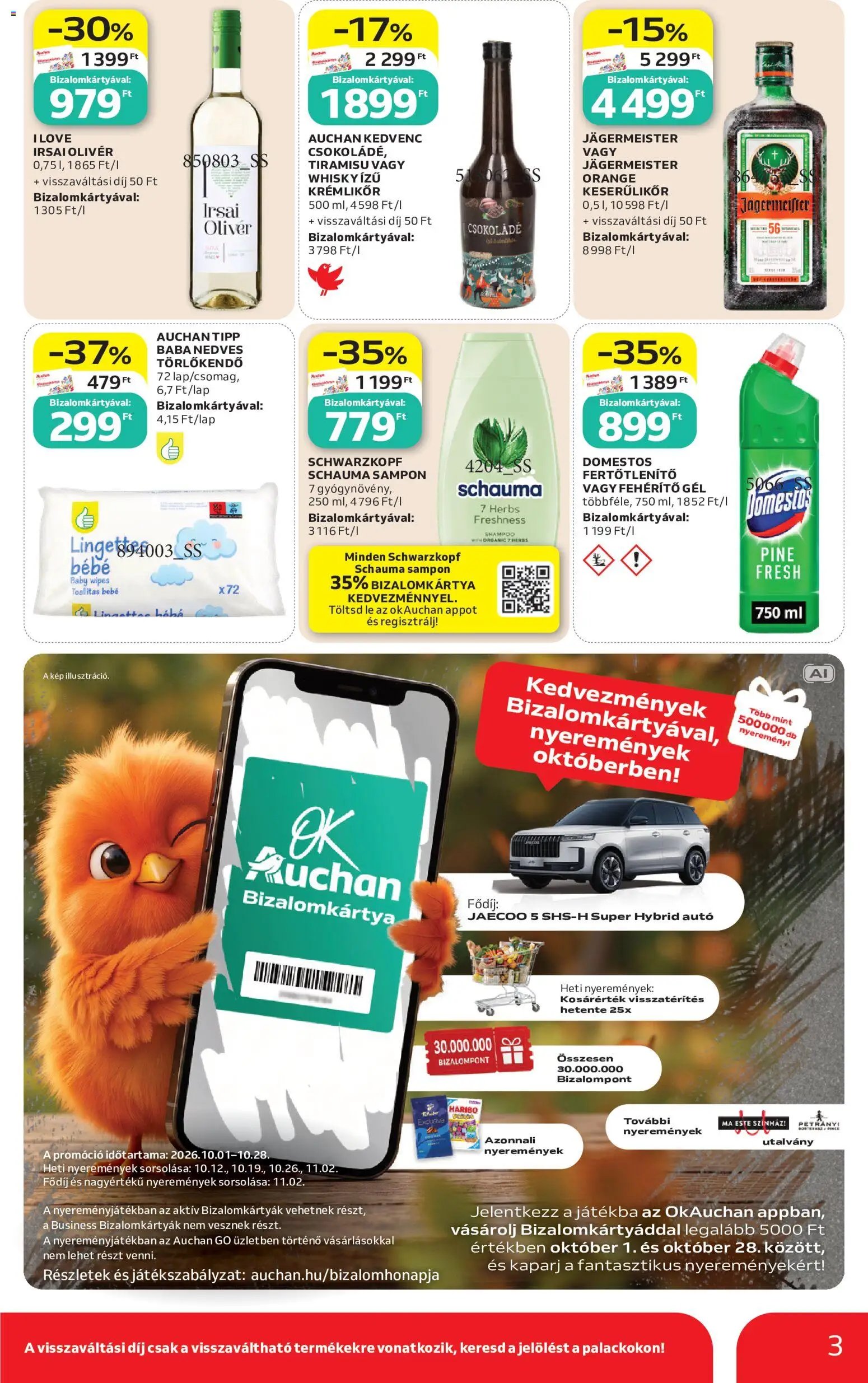Auchan újság 2026.10.08. Auchan Szupermarket akciós újság