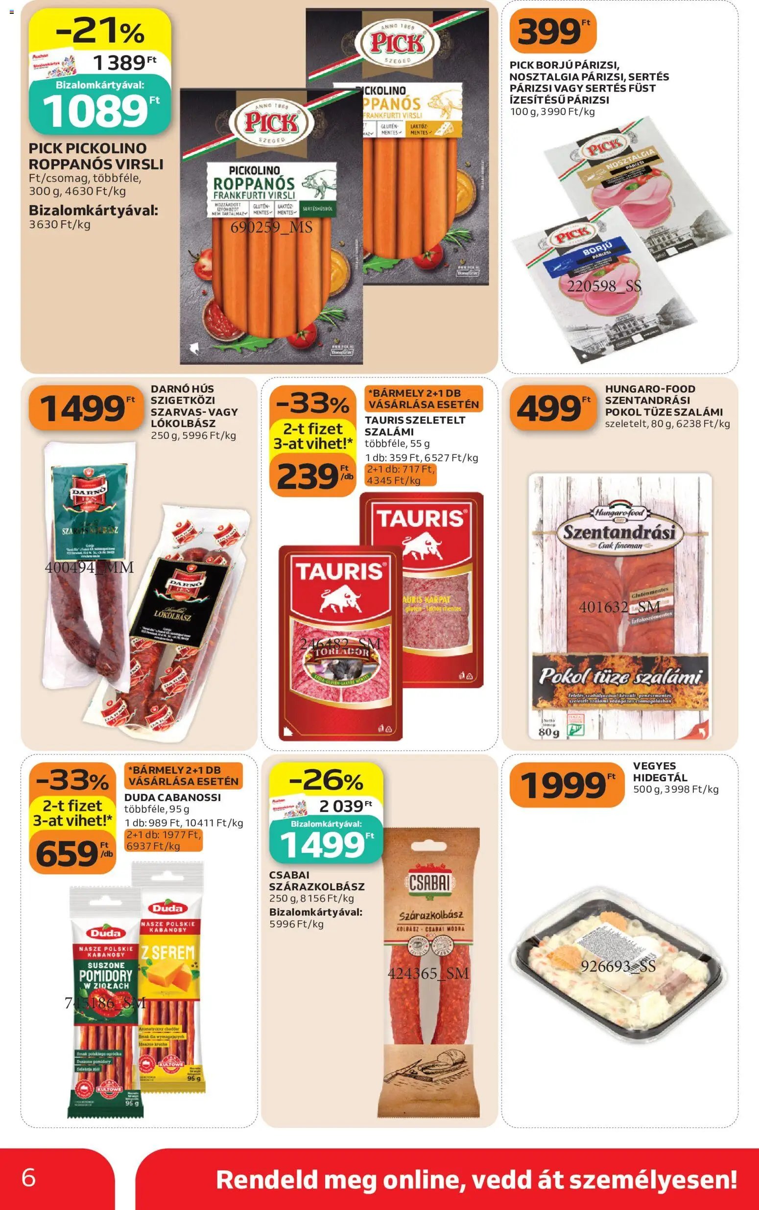 Auchan újság 2026.10.08. Auchan Szupermarket akciós újság