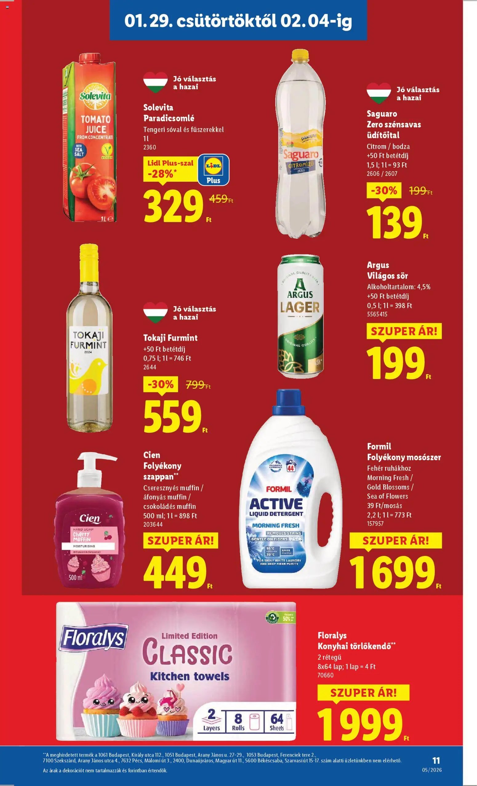 Lidl újság 2026.01.29. Akciós újság Lidl (2026-01-29 - 2026-02-04)