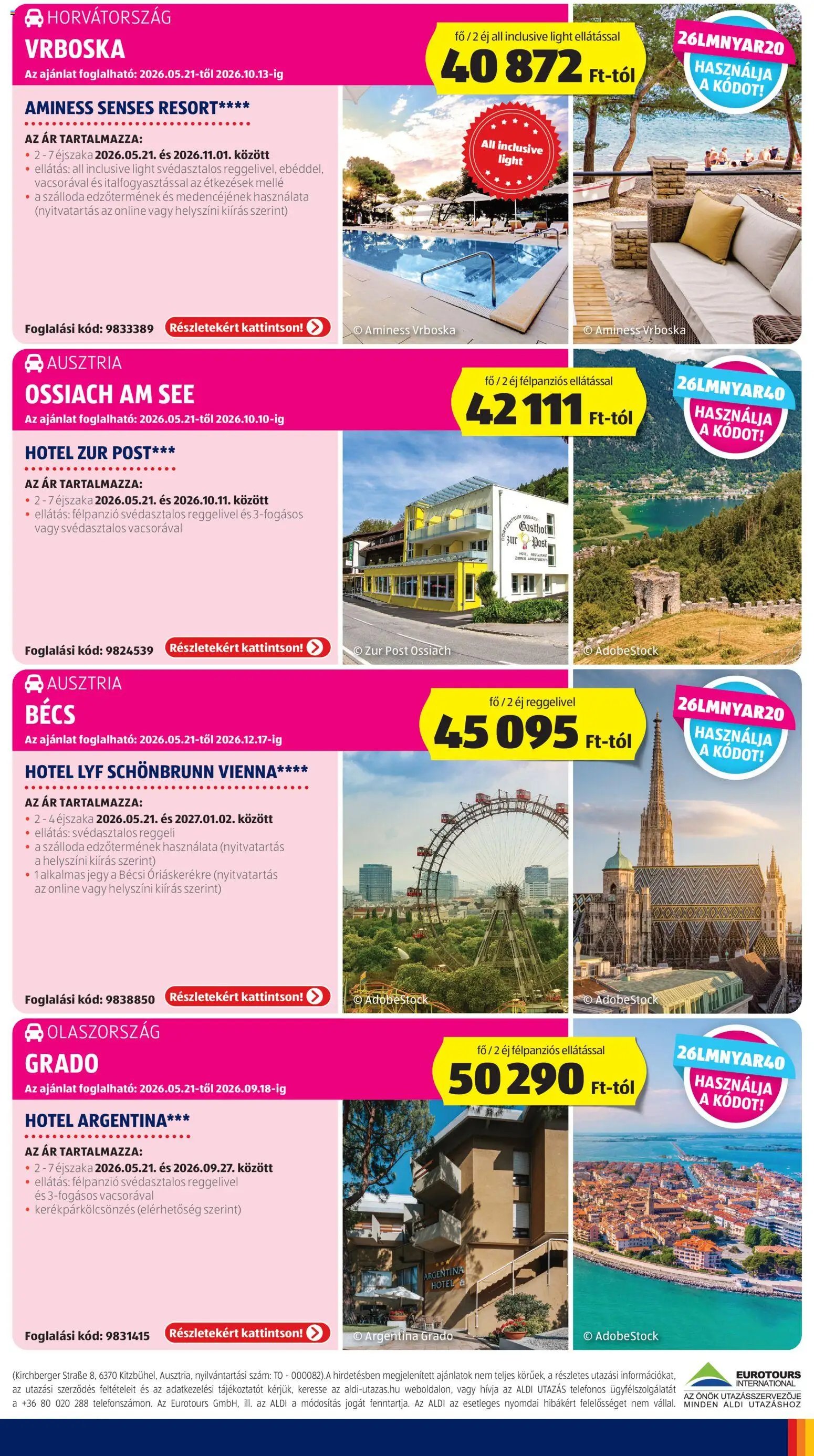 Aldi újság 2026.05.21. Aldi Utazás katalógus (2026-05-21 - 2026-05-27)