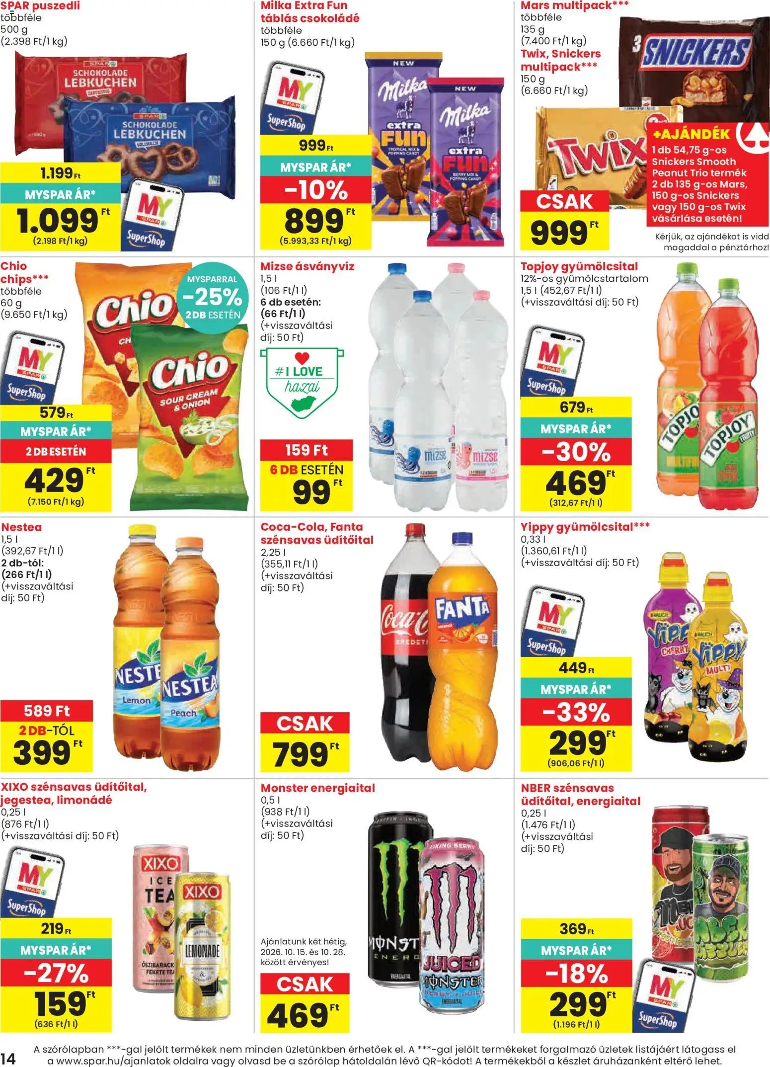 Spar akciós újság 2026.10.15. - lapozható formában szórólap ✳️