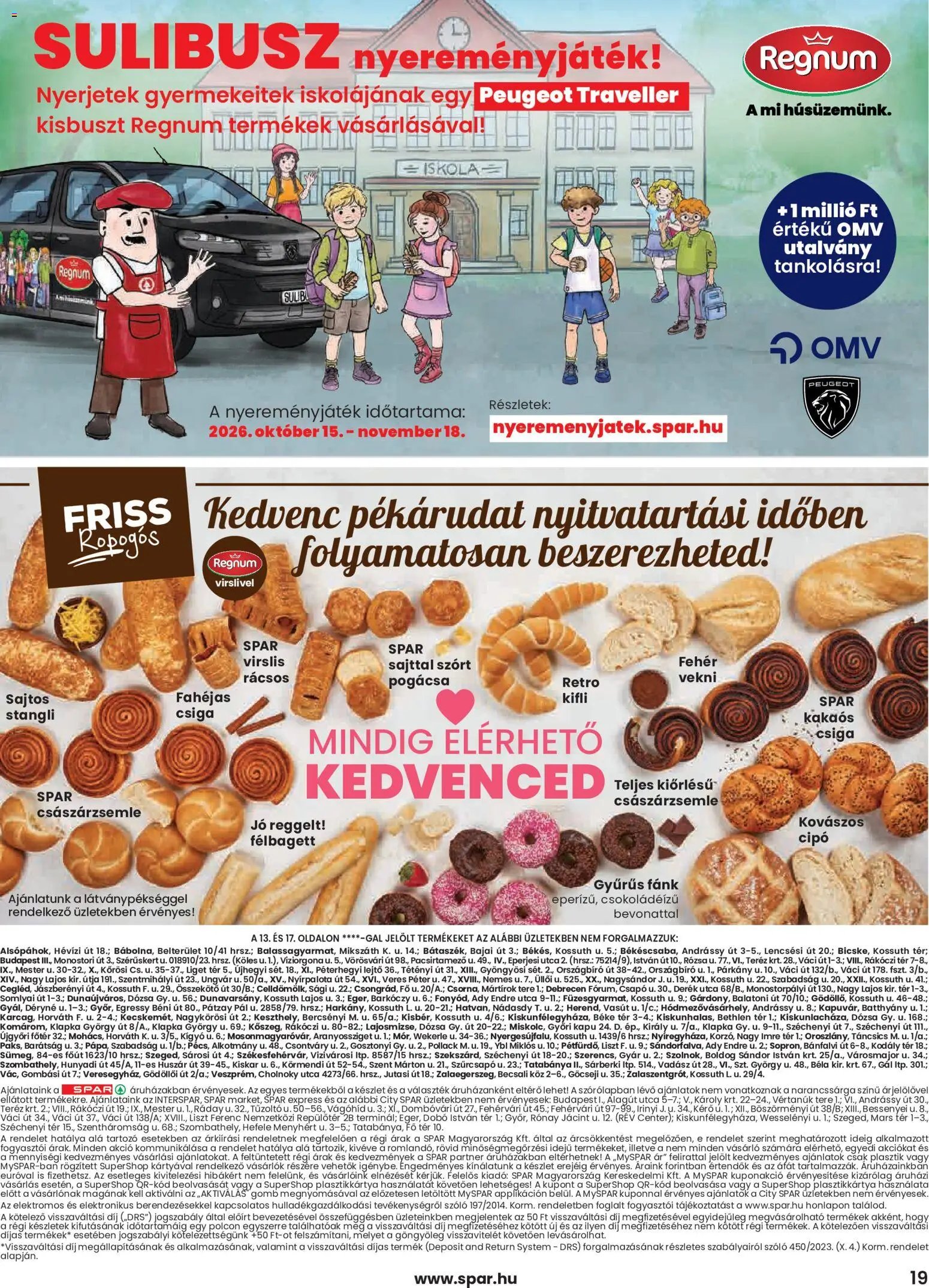 Spar akciós újság 2026.10.15. - lapozható formában szórólap ✳️