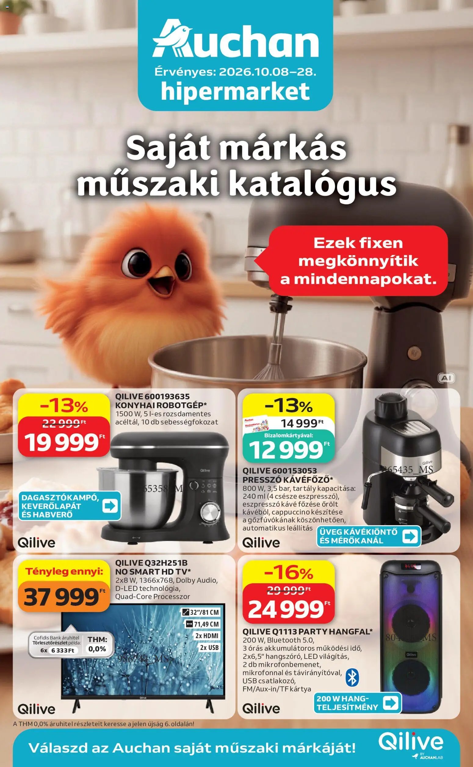 Auchan újság 2026.10.08. Auchan Qilive ajánlatok