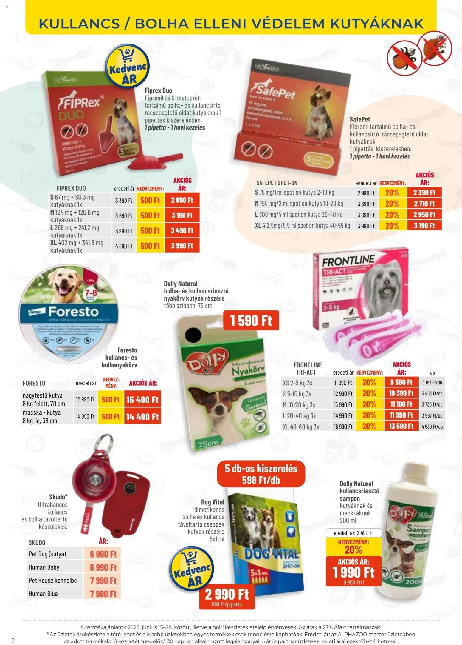 AlphaZoo újság 2026.06.15. AlphaZoo akciós újság
