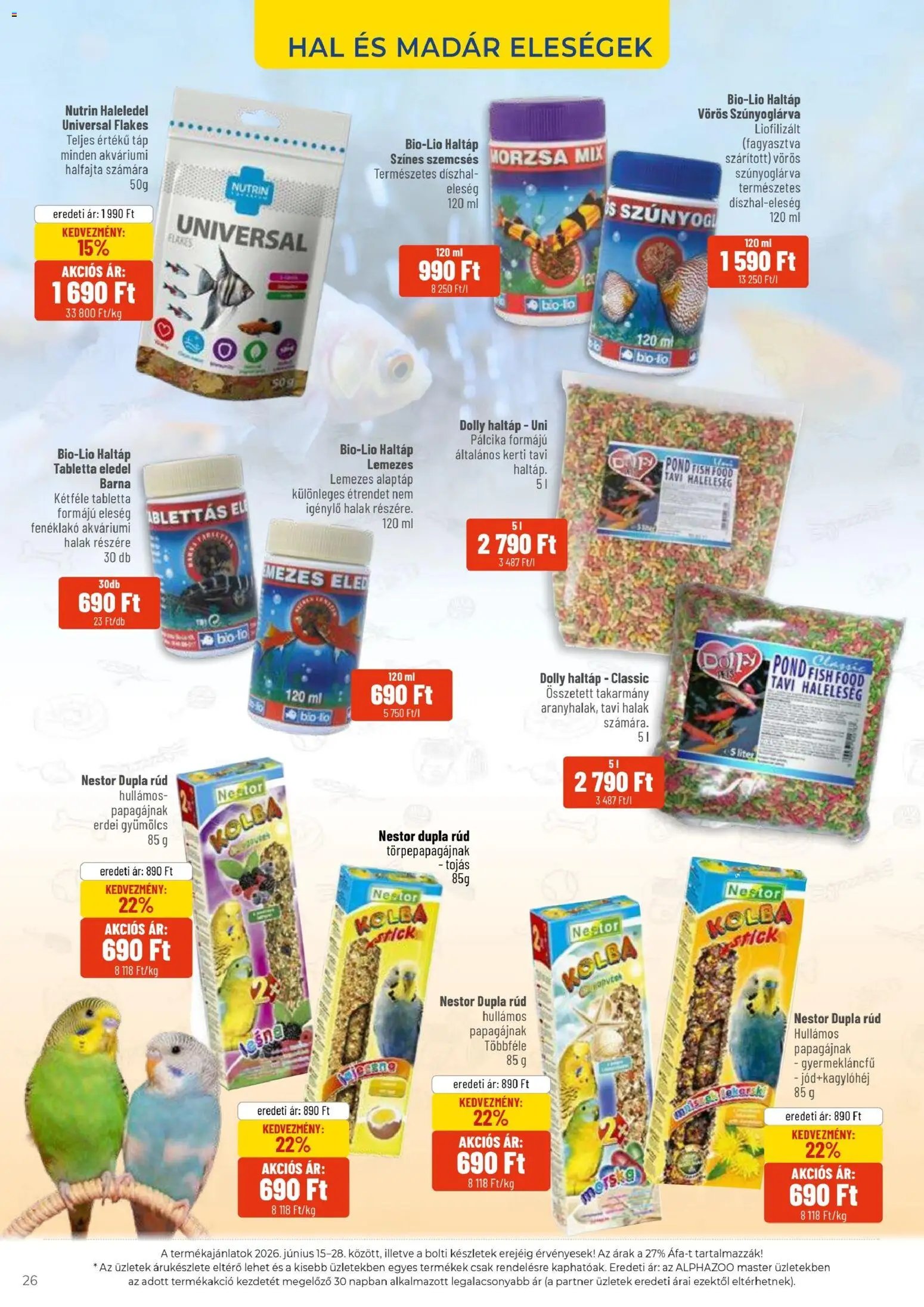 AlphaZoo újság 2026.06.15. AlphaZoo akciós újság