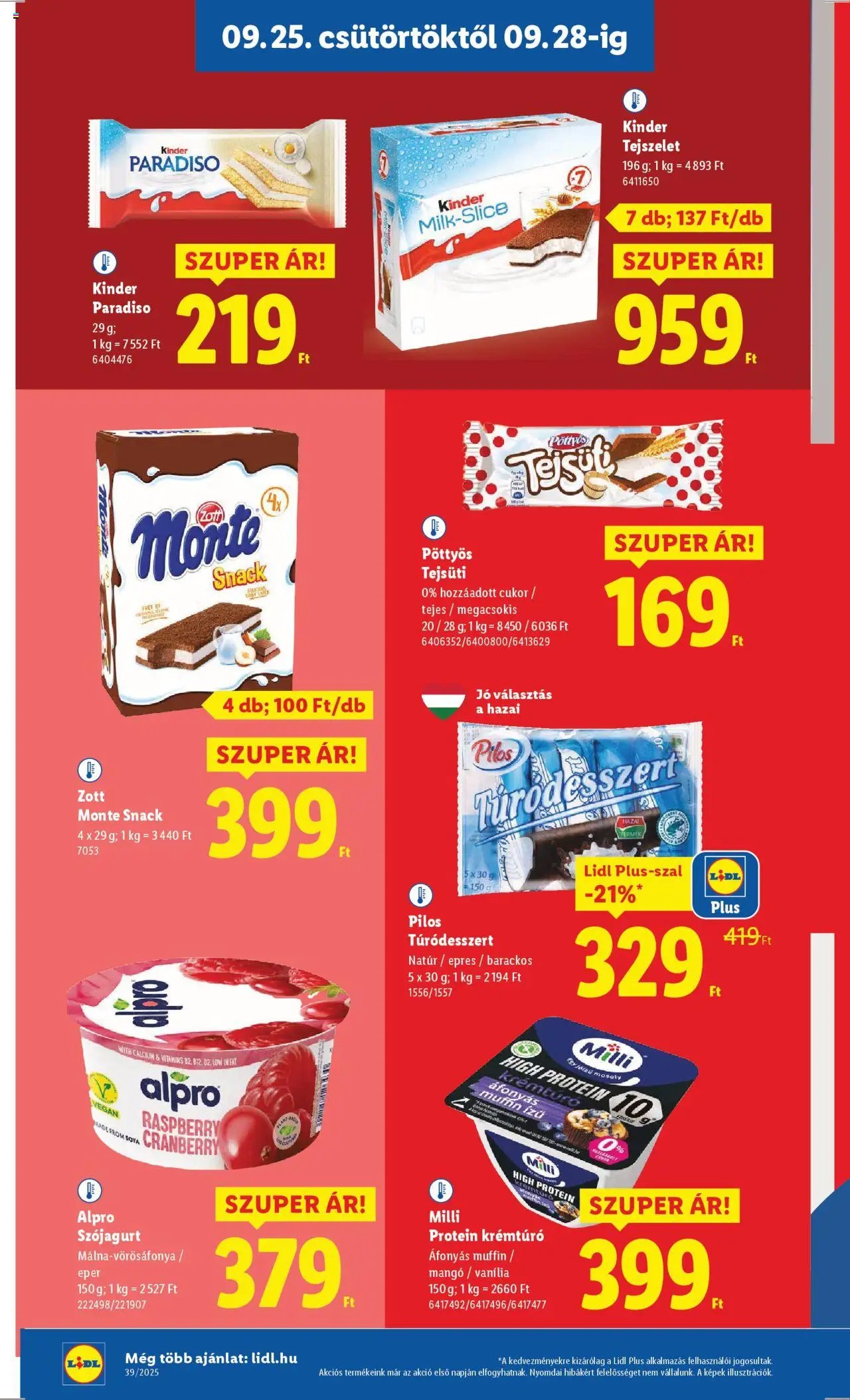 Lidl újság 2025.09.25. Akciós újság Lidl (2025-09-25 - 2025-10-01)
