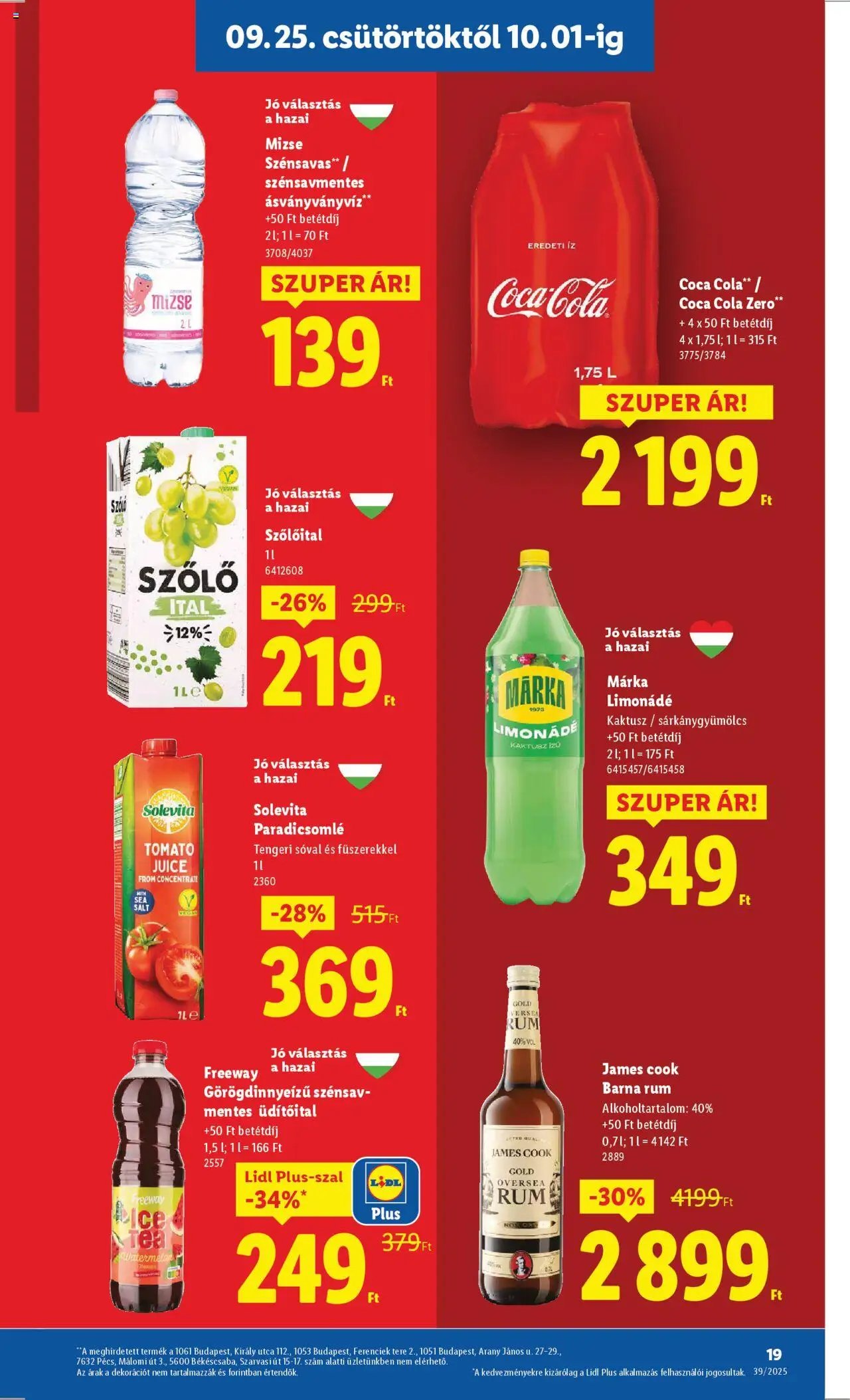 Lidl újság 2025.09.25. Akciós újság Lidl (2025-09-25 - 2025-10-01)