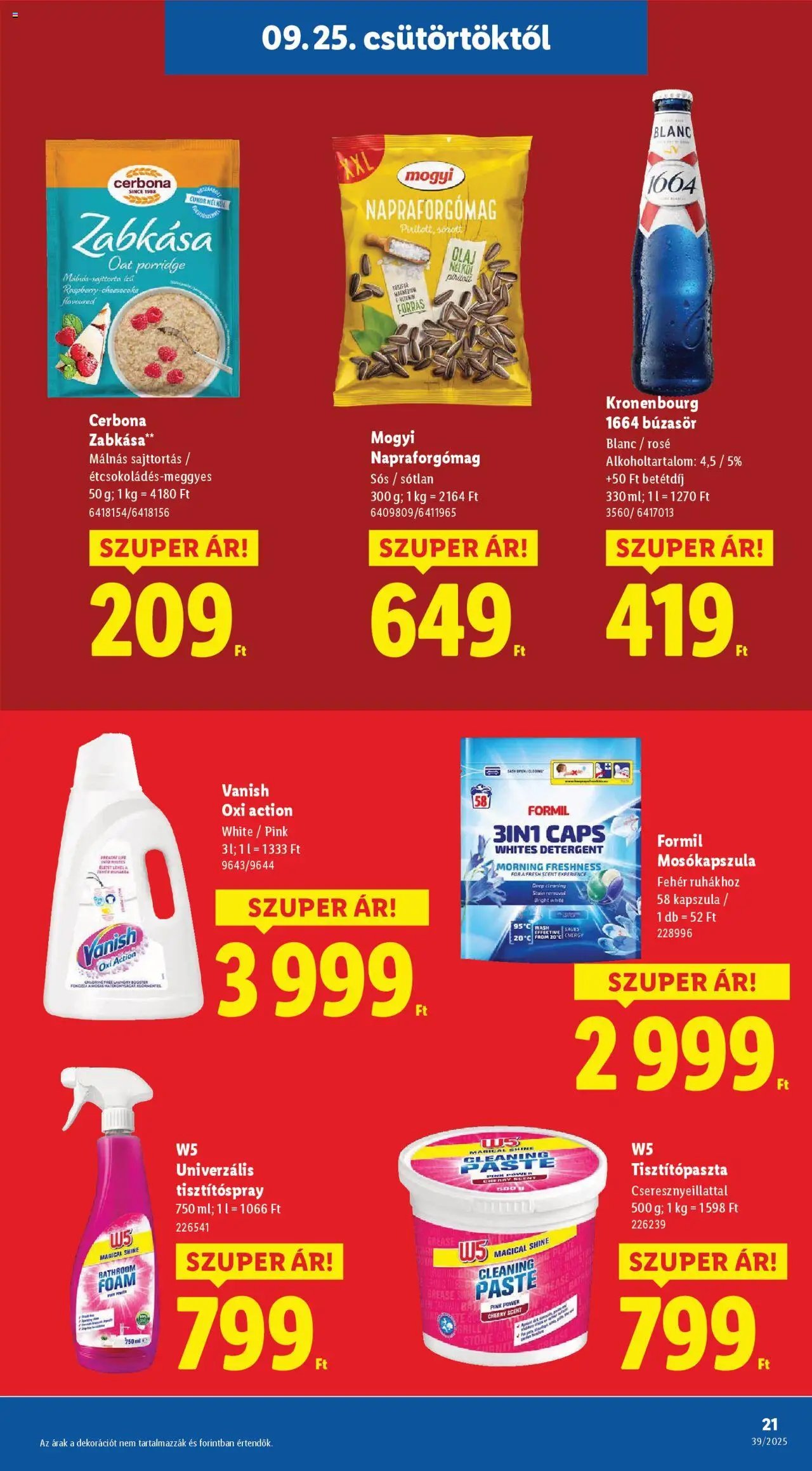 Lidl újság 2025.09.25. Akciós újság Lidl (2025-09-25 - 2025-10-01)
