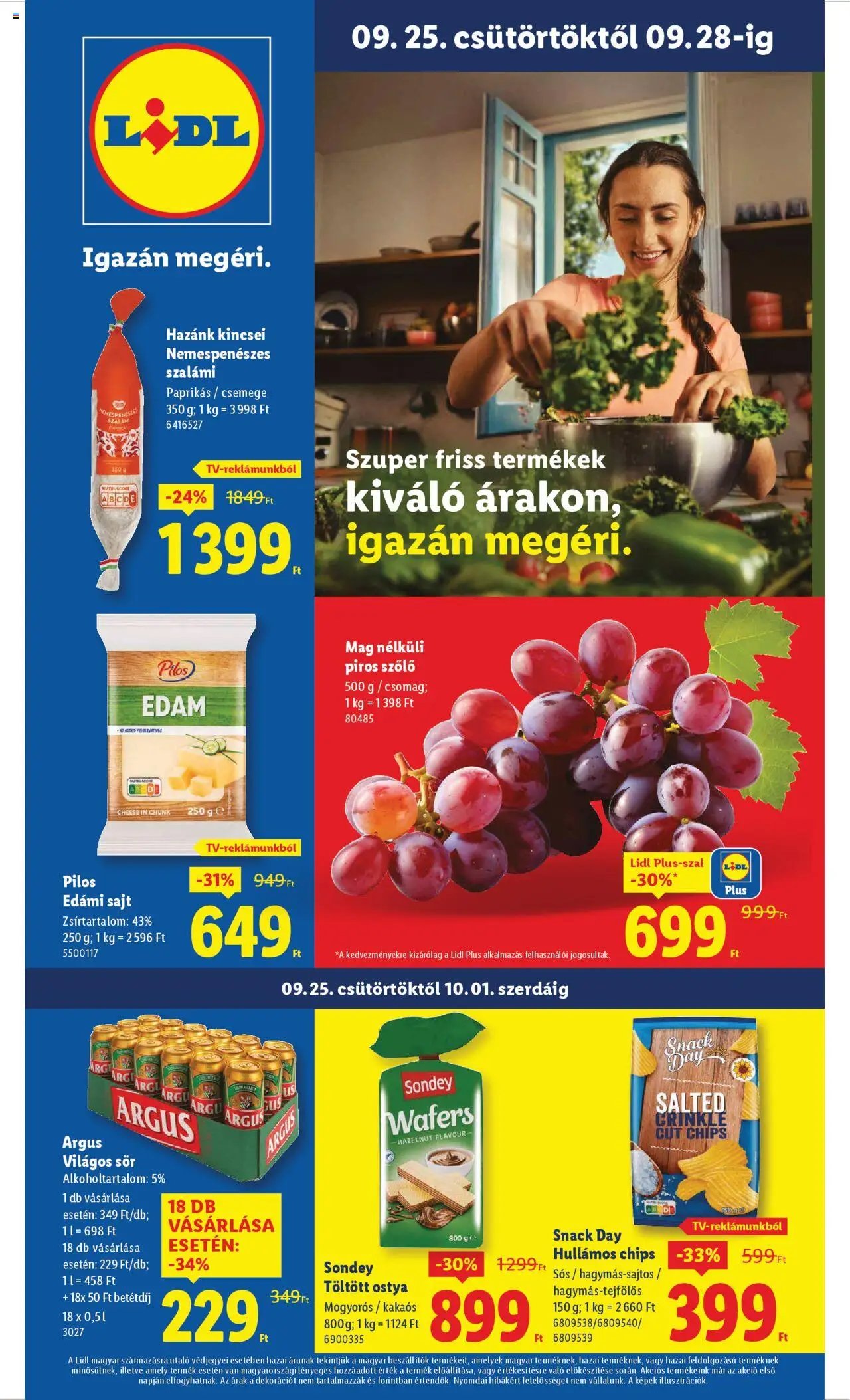 Lidl újság 2025.09.25. Akciós újság Lidl (2025-09-25 - 2025-10-01)
