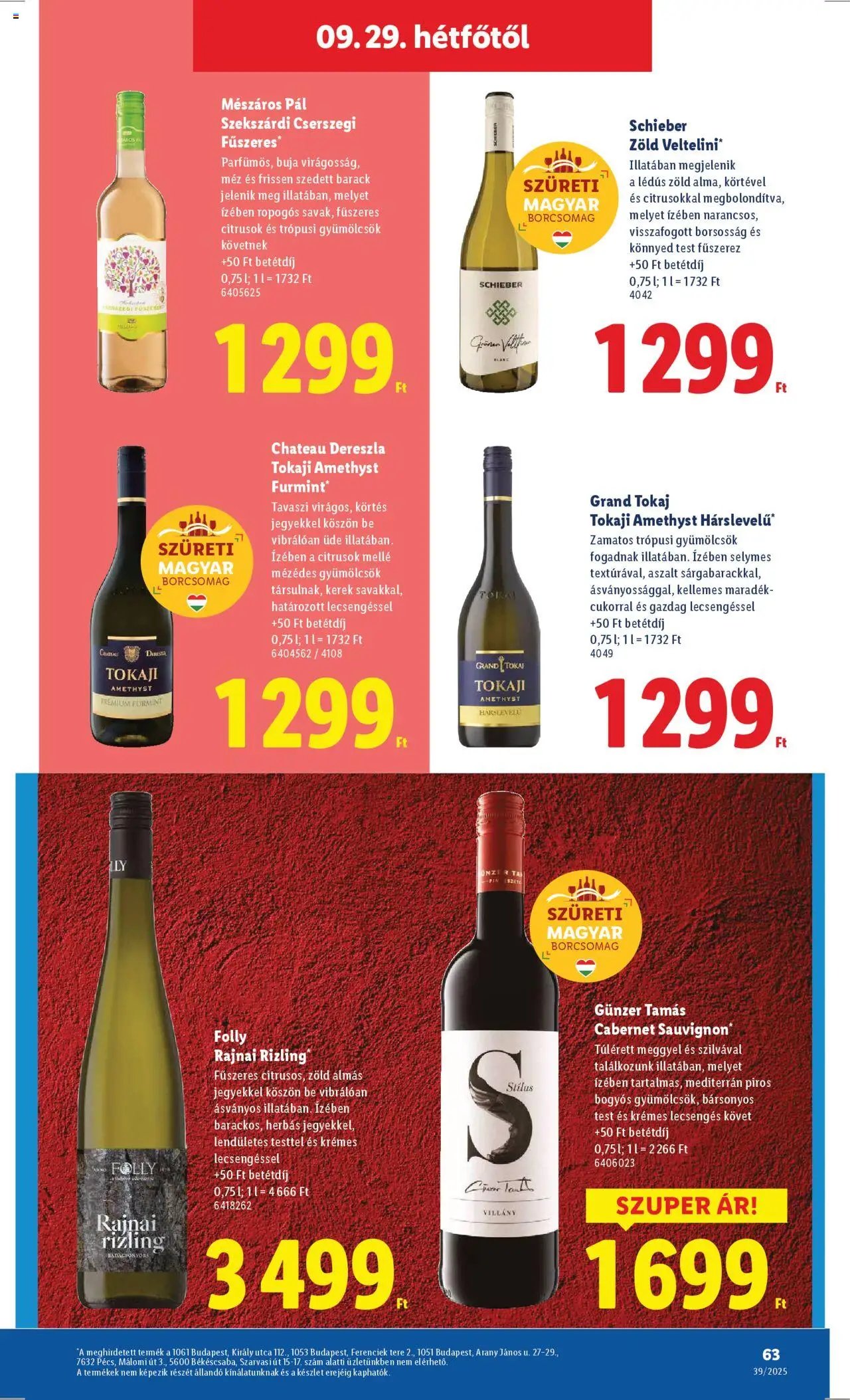 Lidl újság 2025.09.25. Akciós újság Lidl (2025-09-25 - 2025-10-01)
