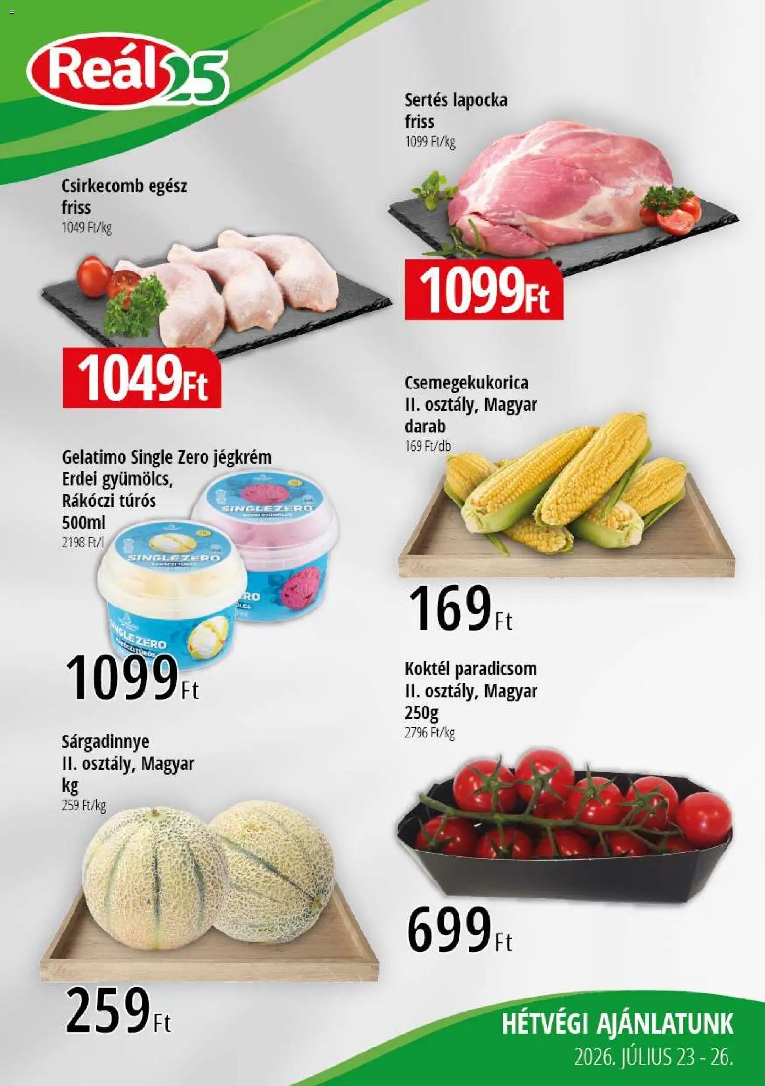 Reál újság 2026.07.23. Reál Bevásárló hétvége - Kisalföld