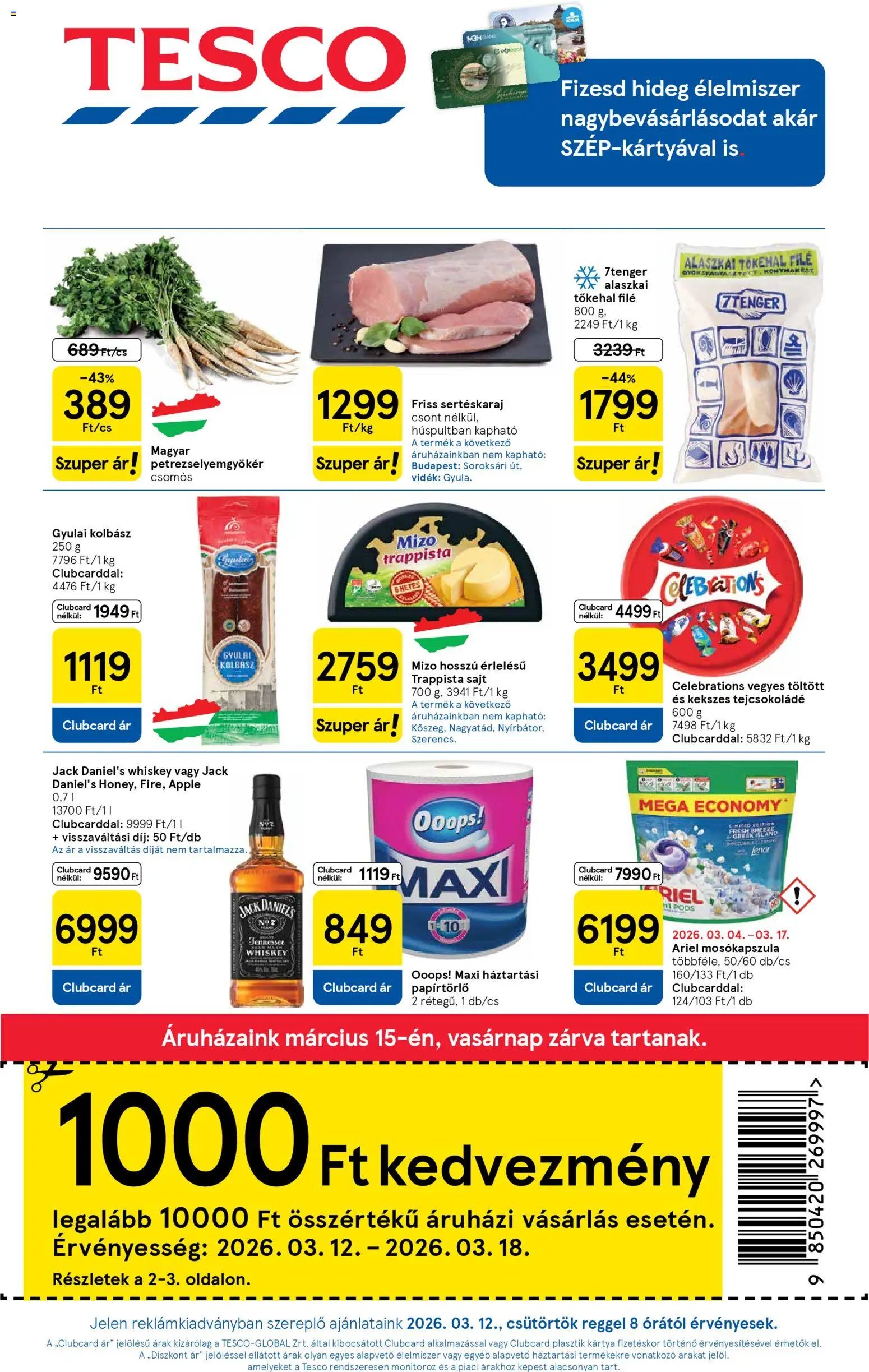 Tesco újság 2026.03.12. Tesco aktuális akciós újság (2026-03-12 - 2026-03-18)