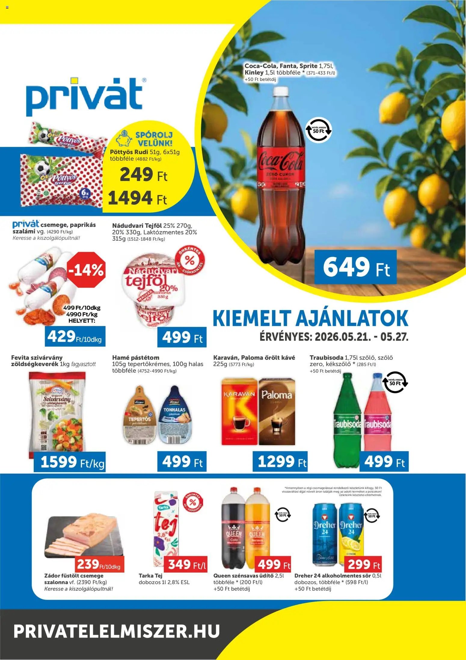 PRIVÁT újság 2026.05.21. PRIVÁT Déli vármegyék (2026-05-21 - 2026-05-27)