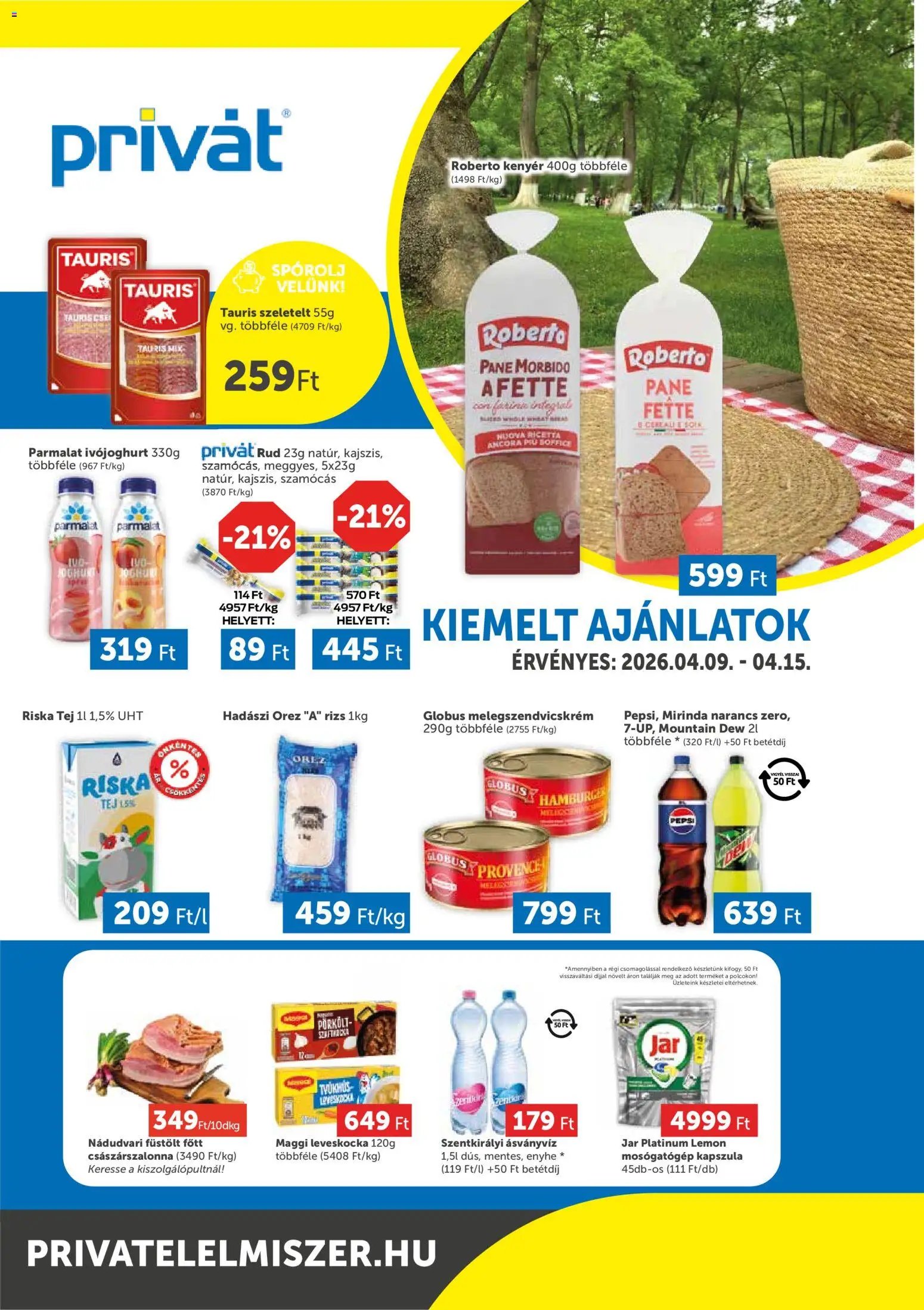 PRIVÁT újság 2026.04.09. PRIVÁT Déli vármegyék (2026-04-09 - 2026-04-15)