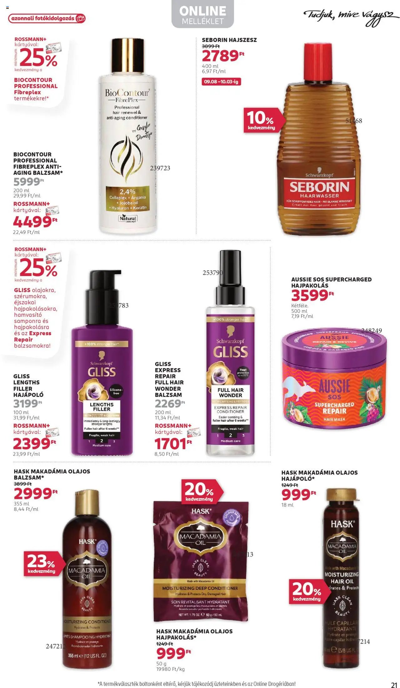Rossmann újság 2025.09.22. Akciós újság Rossmann (2025-09-22 - 2025-10-03)