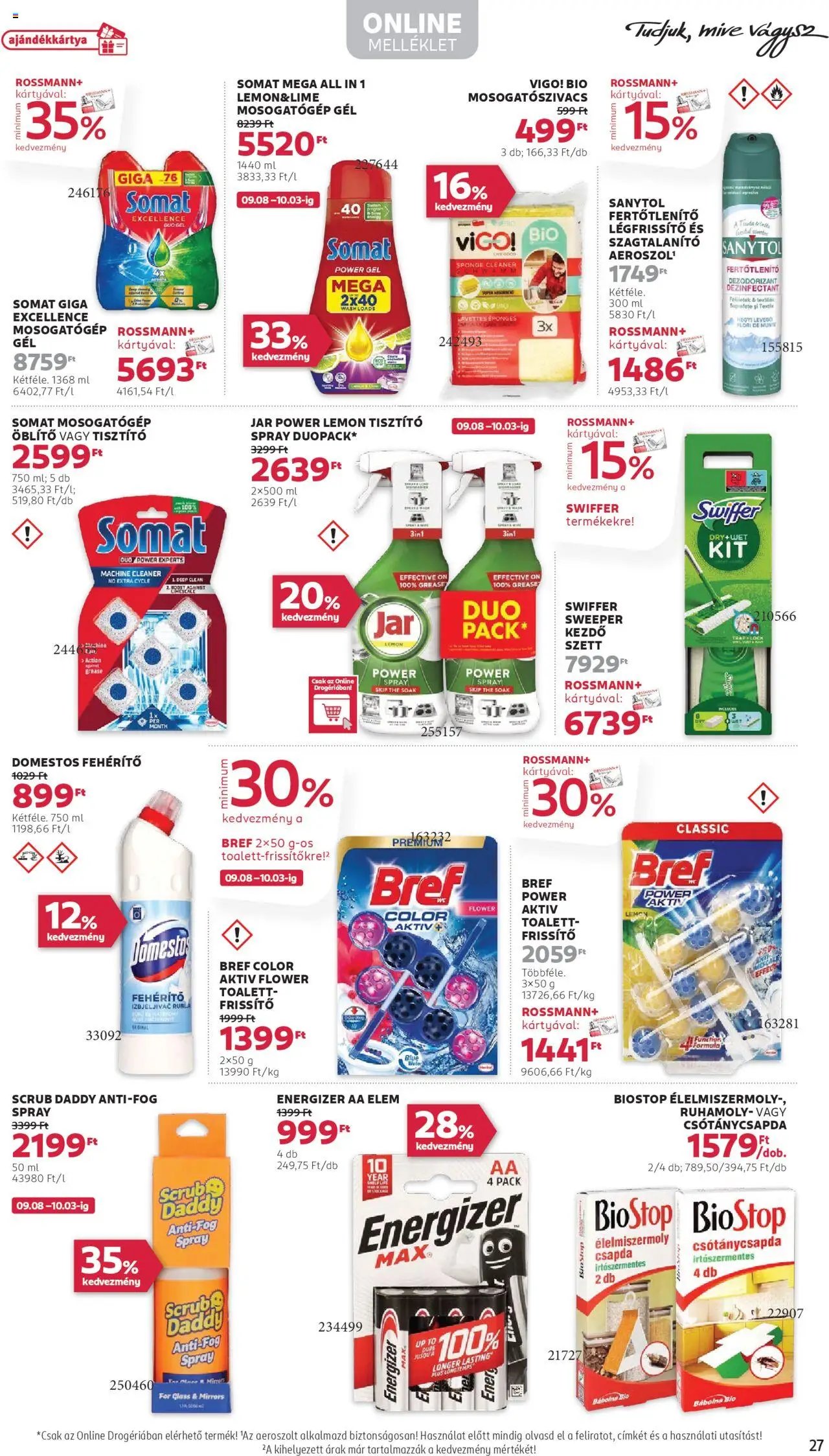 Rossmann újság 2025.09.22. Akciós újság Rossmann (2025-09-22 - 2025-10-03)
