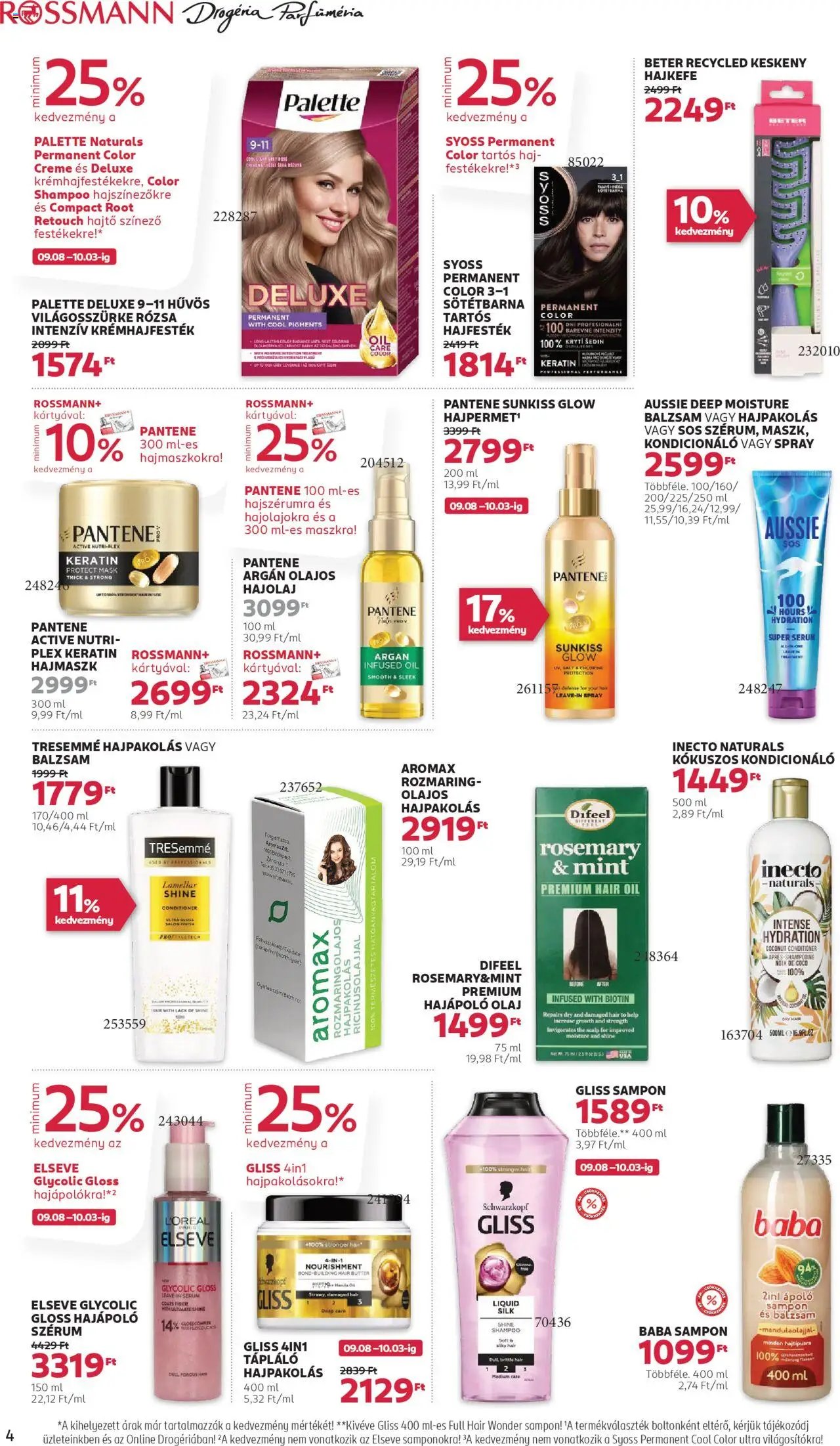 Rossmann újság 2025.09.22. Akciós újság Rossmann (2025-09-22 - 2025-10-03)