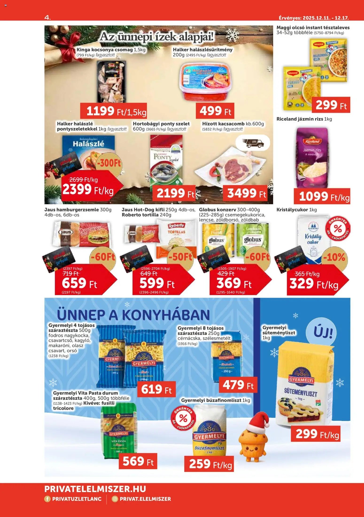 PRIVÁT újság 2025.12.11. Aktuális szórólap MAX (2025-12-11 - 2025-12-17)