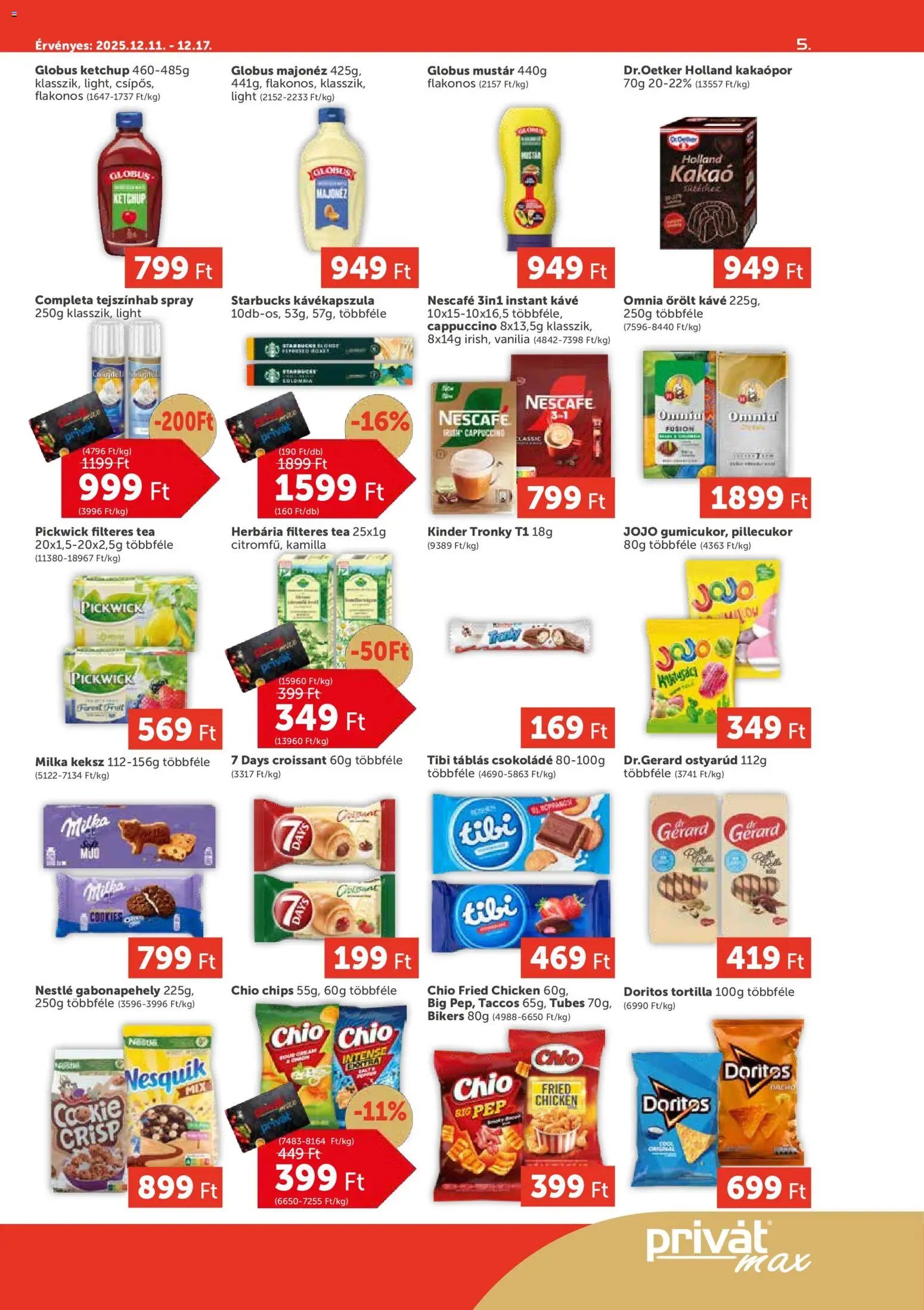 PRIVÁT újság 2025.12.11. Aktuális szórólap MAX (2025-12-11 - 2025-12-17)