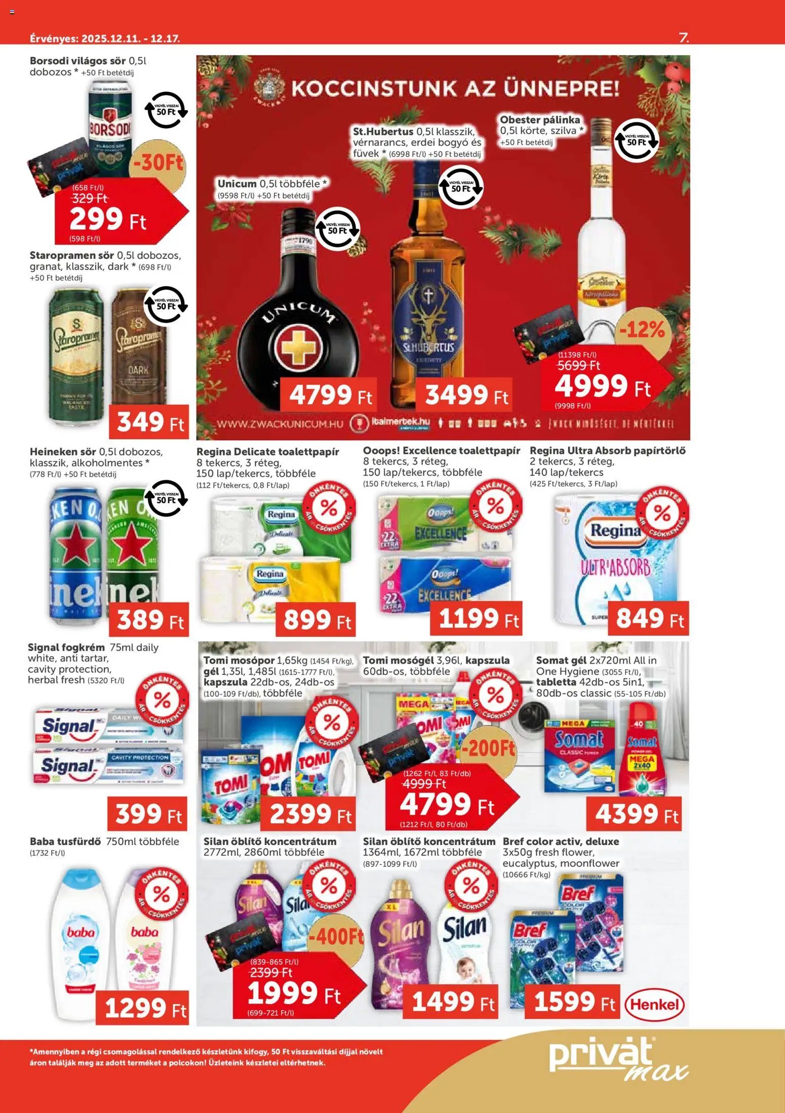 PRIVÁT újság 2025.12.11. Aktuális szórólap MAX (2025-12-11 - 2025-12-17)