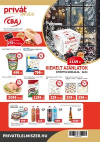 PRIVÁT újság 2025.12.11. Aktuális szórólap MAX (2025-12-11 - 2025-12-17)