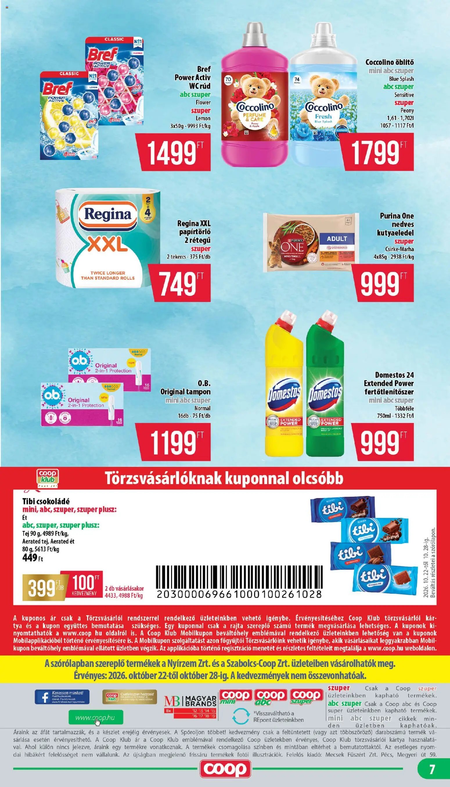 COOP - Mini & Abc & Szuper / Nyírzem 2026.10.22. - lapozható formában szórólap ✳️