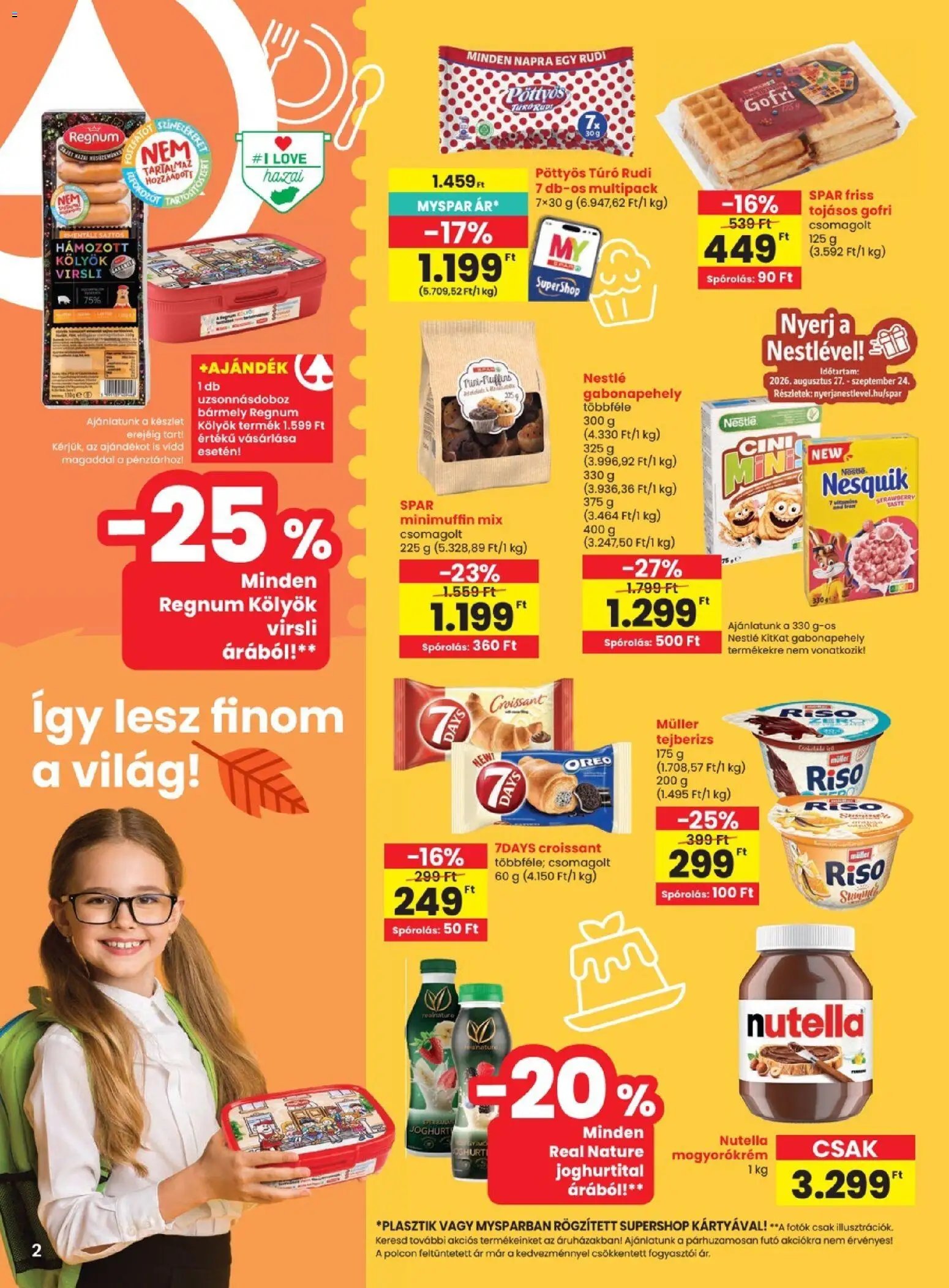 Spar újság 2026.08.27. Spar akciós újság