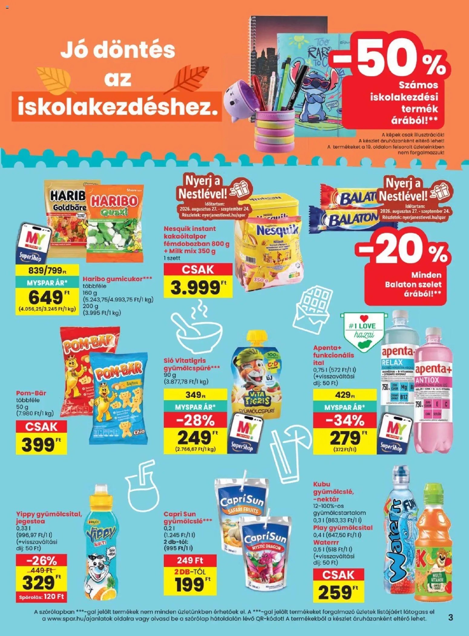 Spar újság 2026.08.27. Spar akciós újság