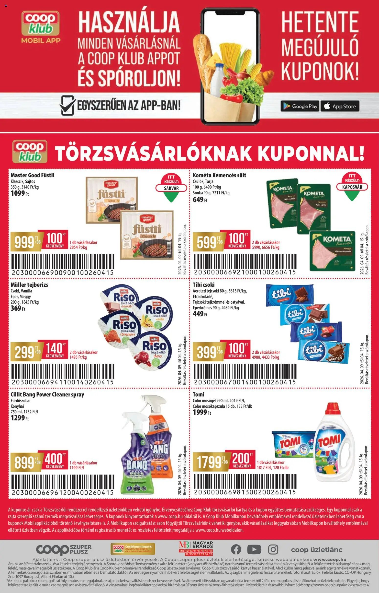 COOP újság 2026.04.09. COOP - Szuper Plus / Alföld Pro-Coop Zrt. (2026-04-09 - 2026-04-15)