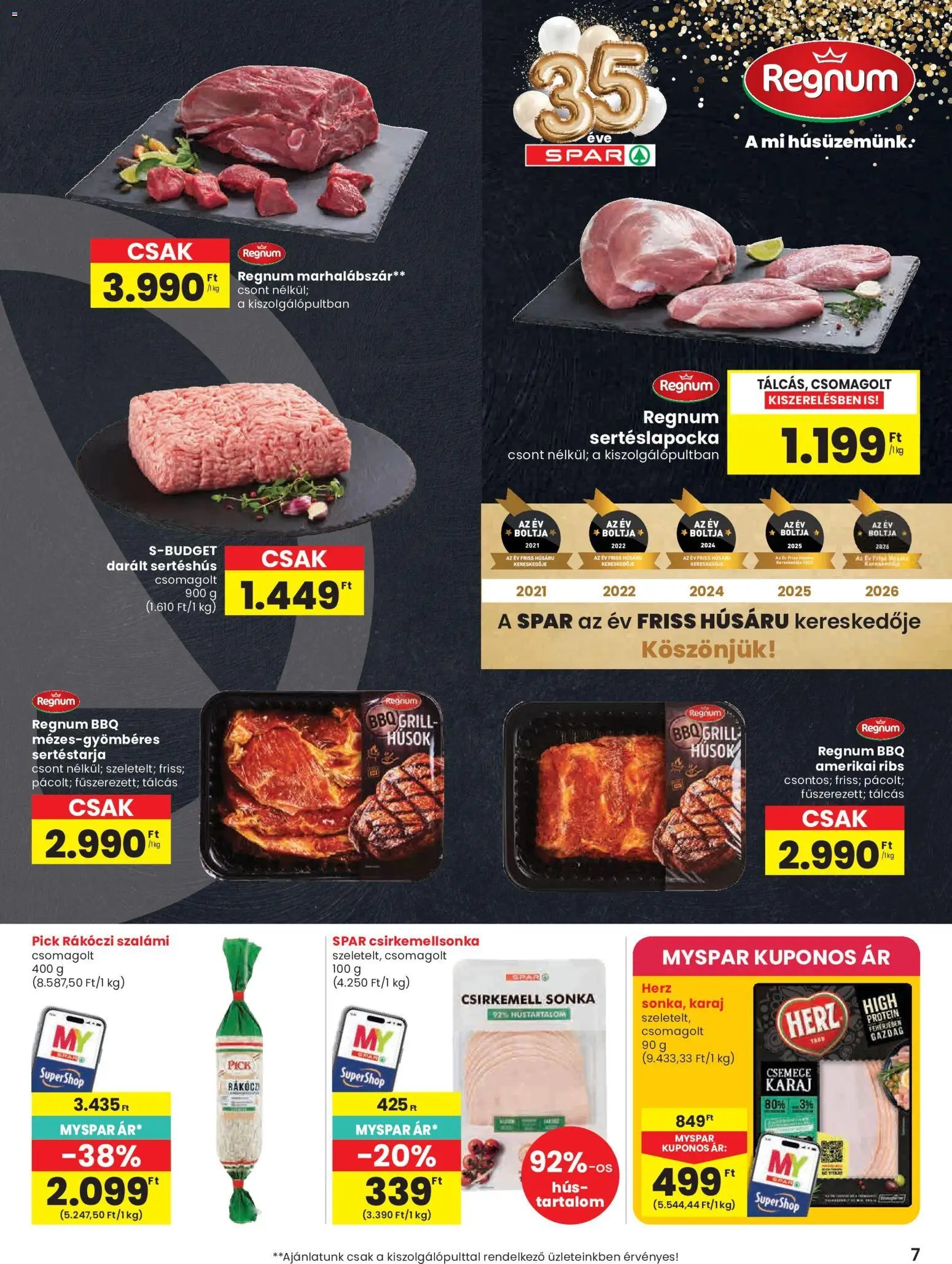 Spar újság 2026.07.23. Spar akciós újság