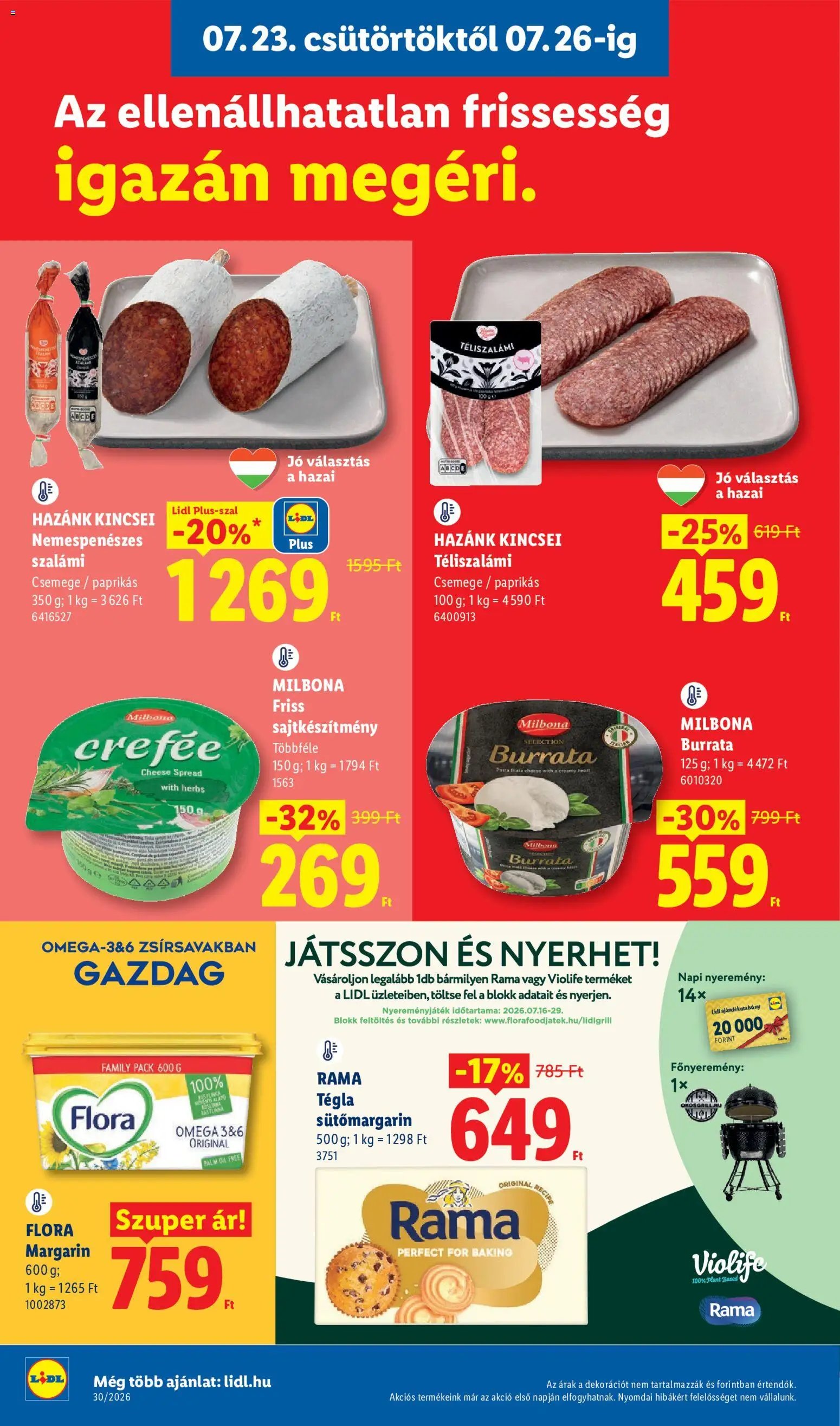 Lidl újság 2026.07.23. Lidl akciós újság
