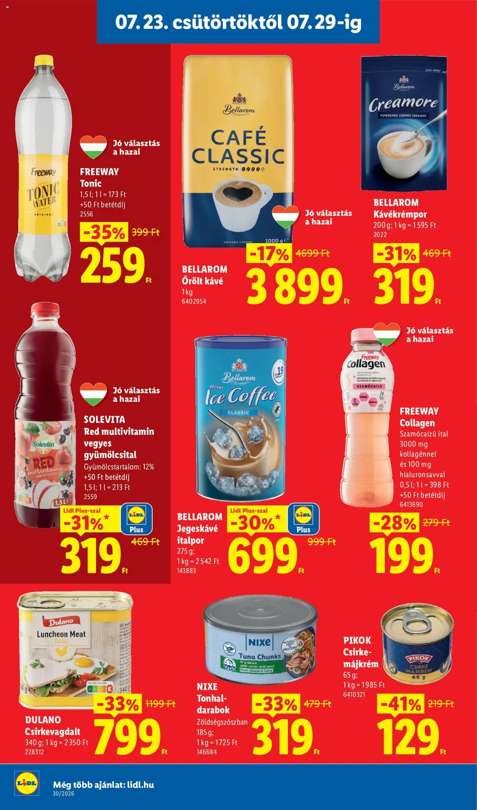 Lidl újság 2026.07.23. Lidl akciós újság