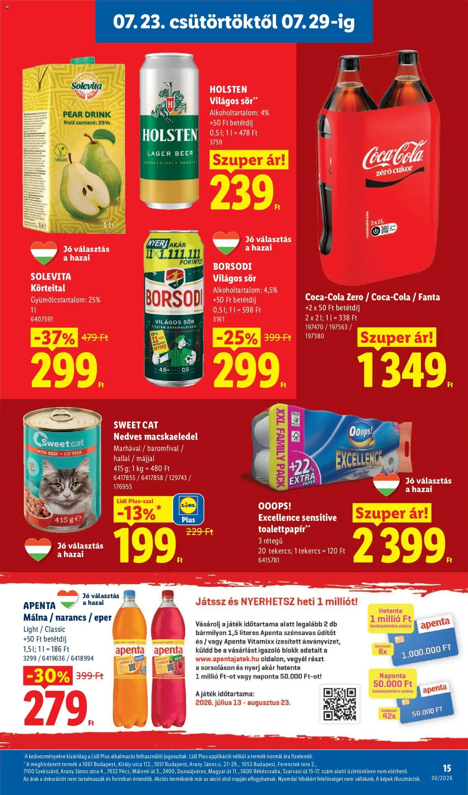 Lidl újság 2026.07.23. Lidl akciós újság
