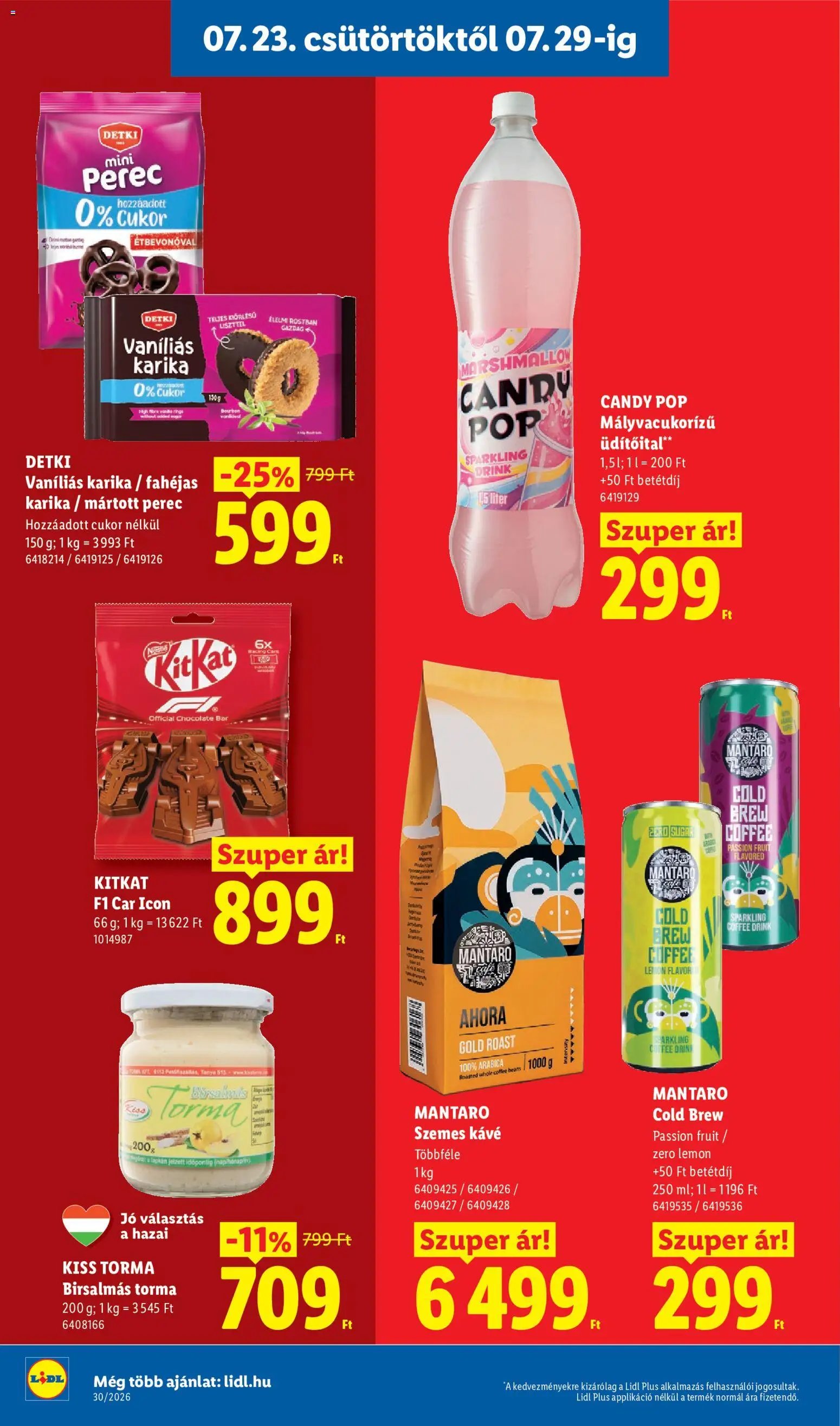 Lidl újság 2026.07.23. Lidl akciós újság