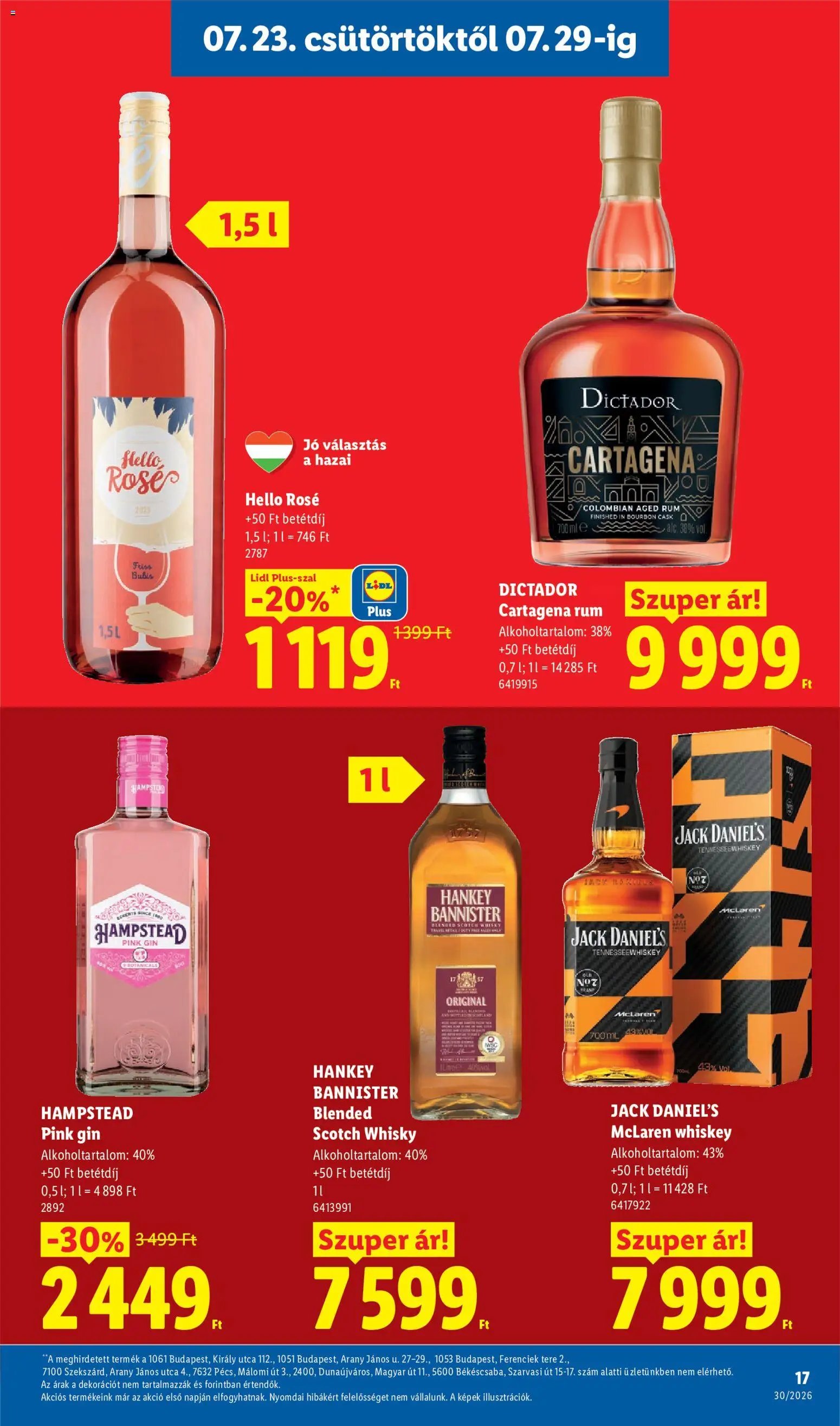 Lidl újság 2026.07.23. Lidl akciós újság