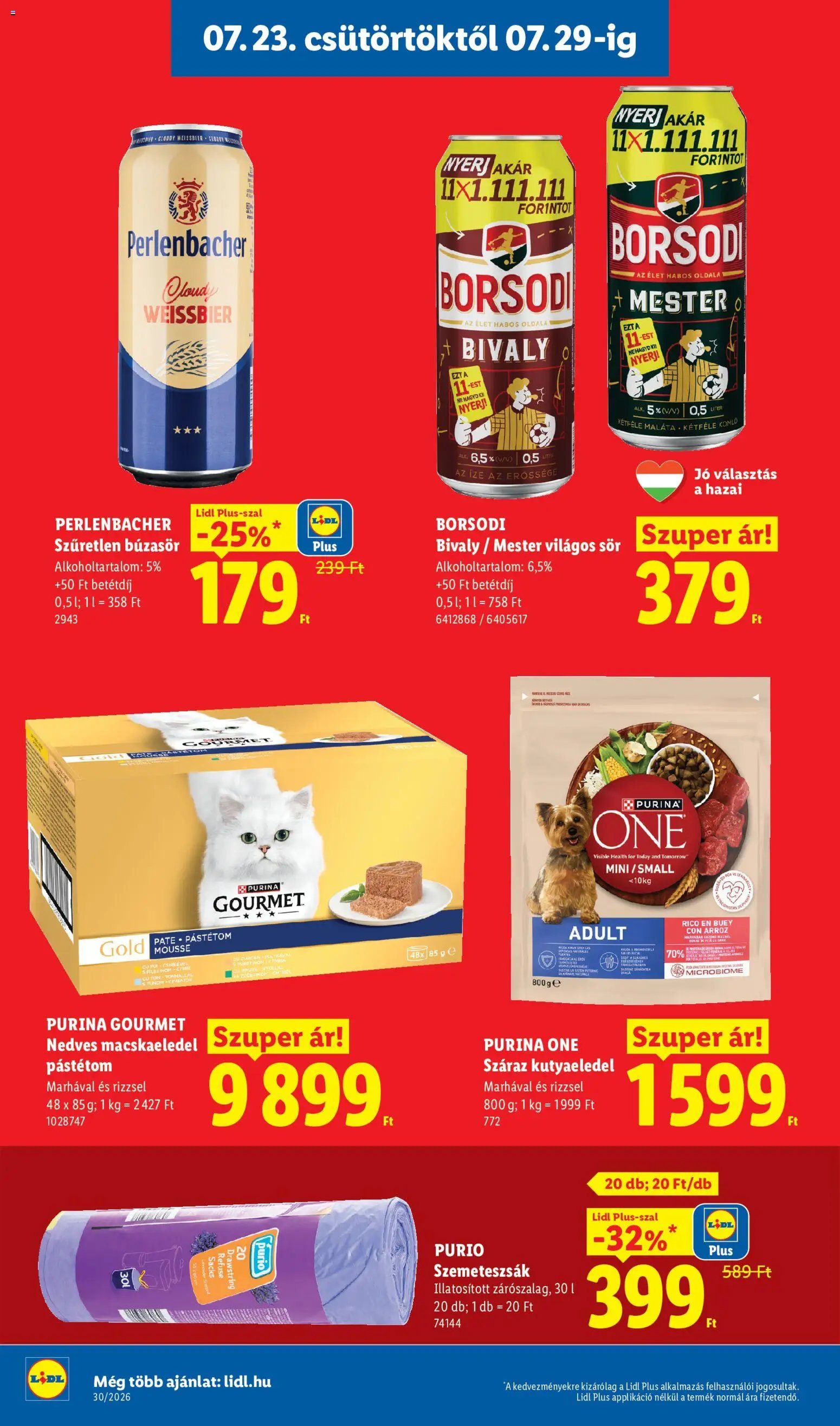 Lidl újság 2026.07.23. Lidl akciós újság