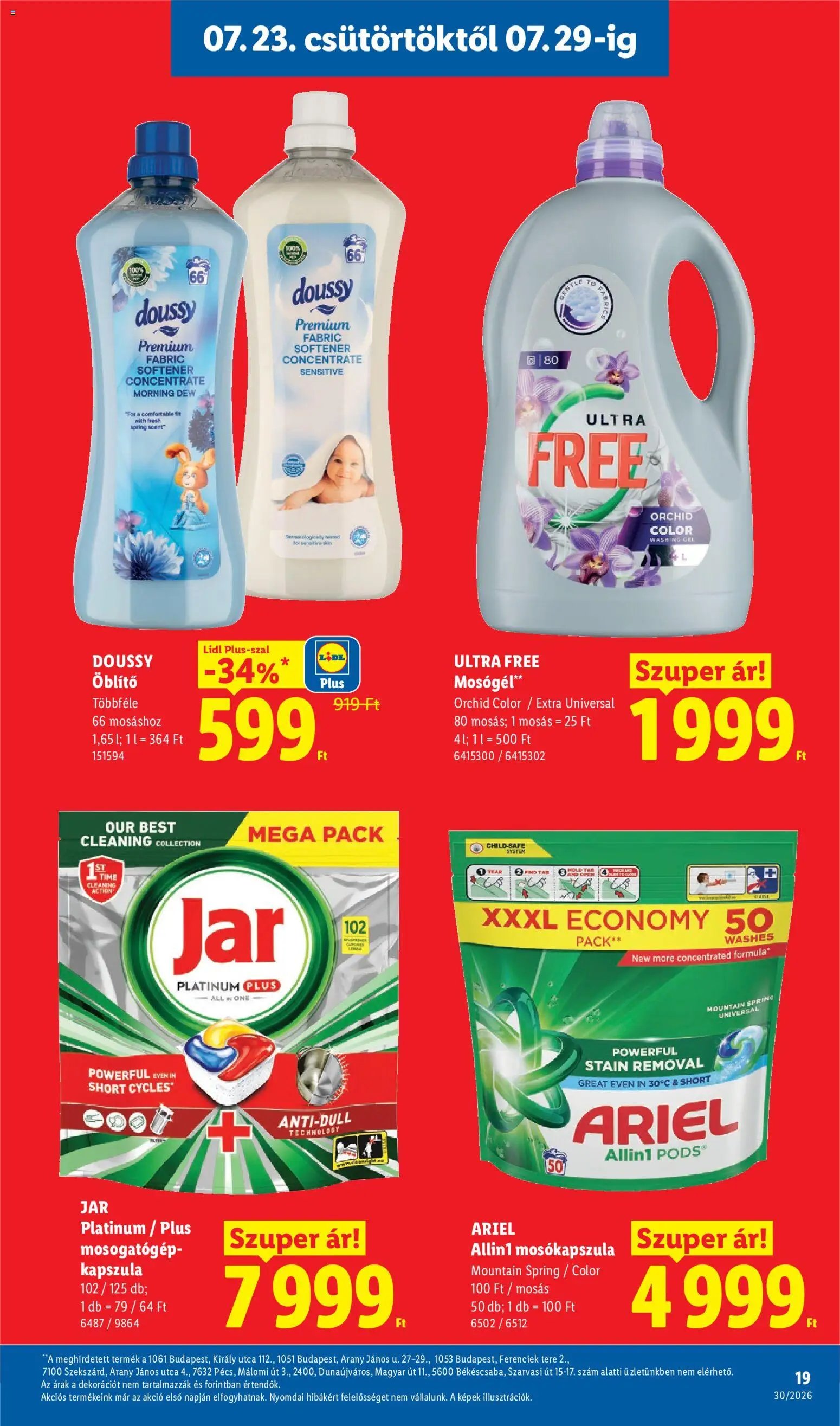 Lidl újság 2026.07.23. Lidl akciós újság
