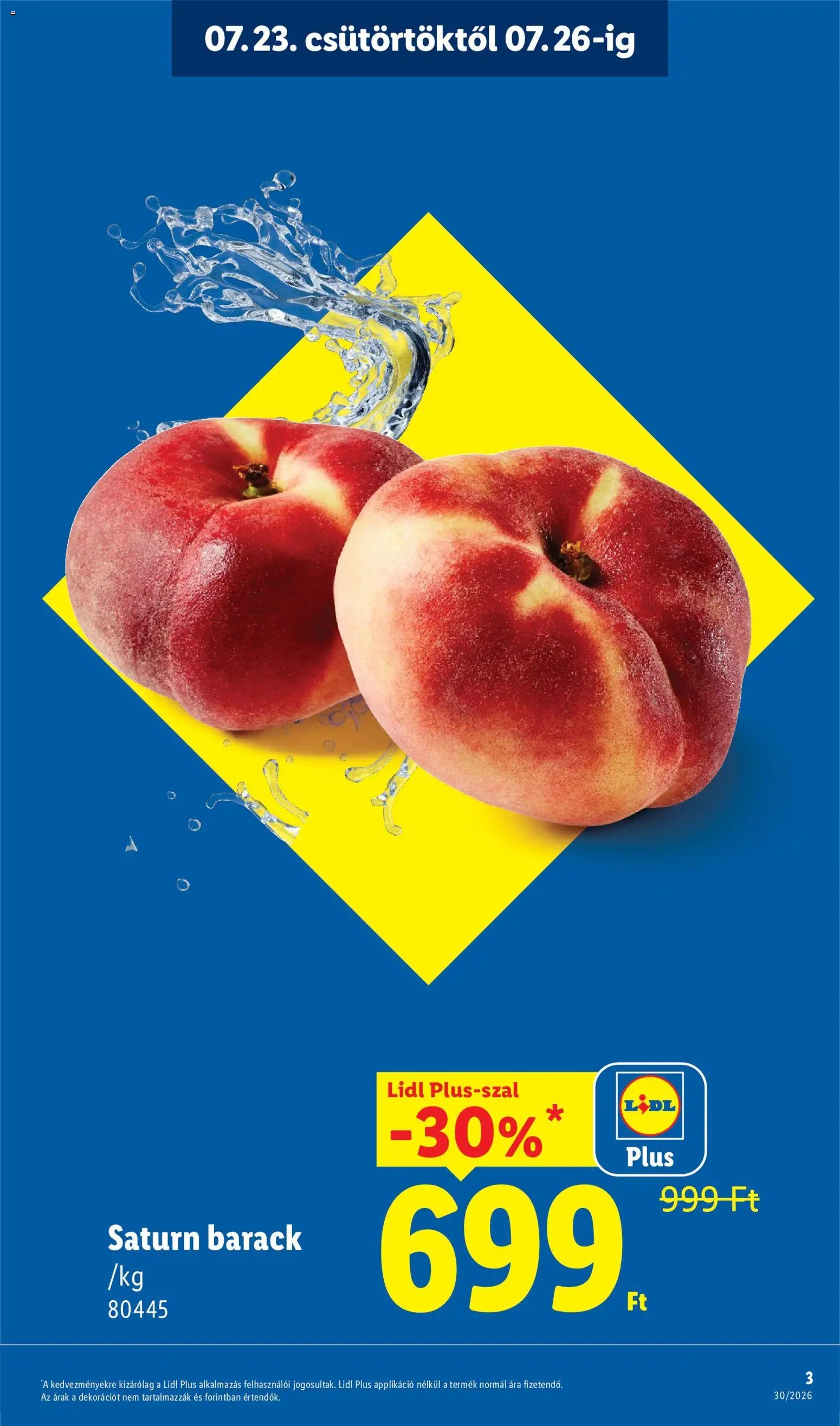 Lidl újság 2026.07.23. Lidl akciós újság