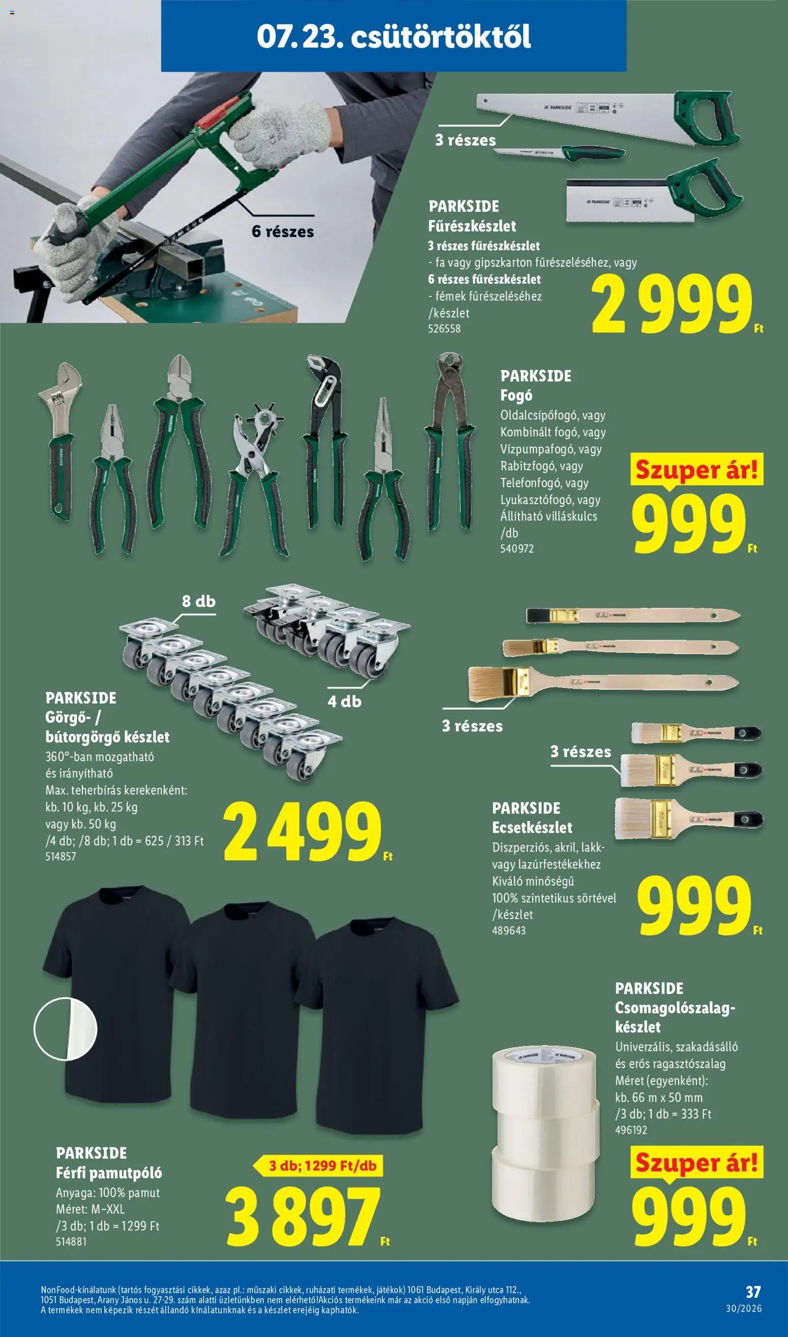 Lidl újság 2026.07.23. Lidl akciós újság