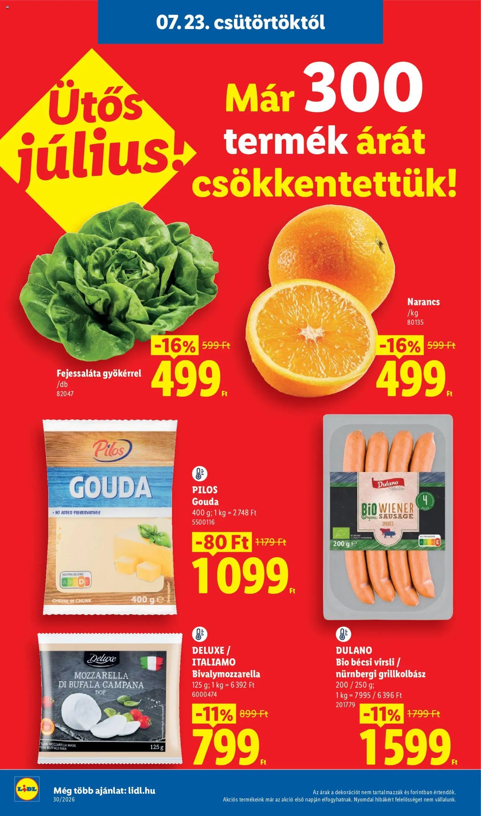 Lidl újság 2026.07.23. Lidl akciós újság