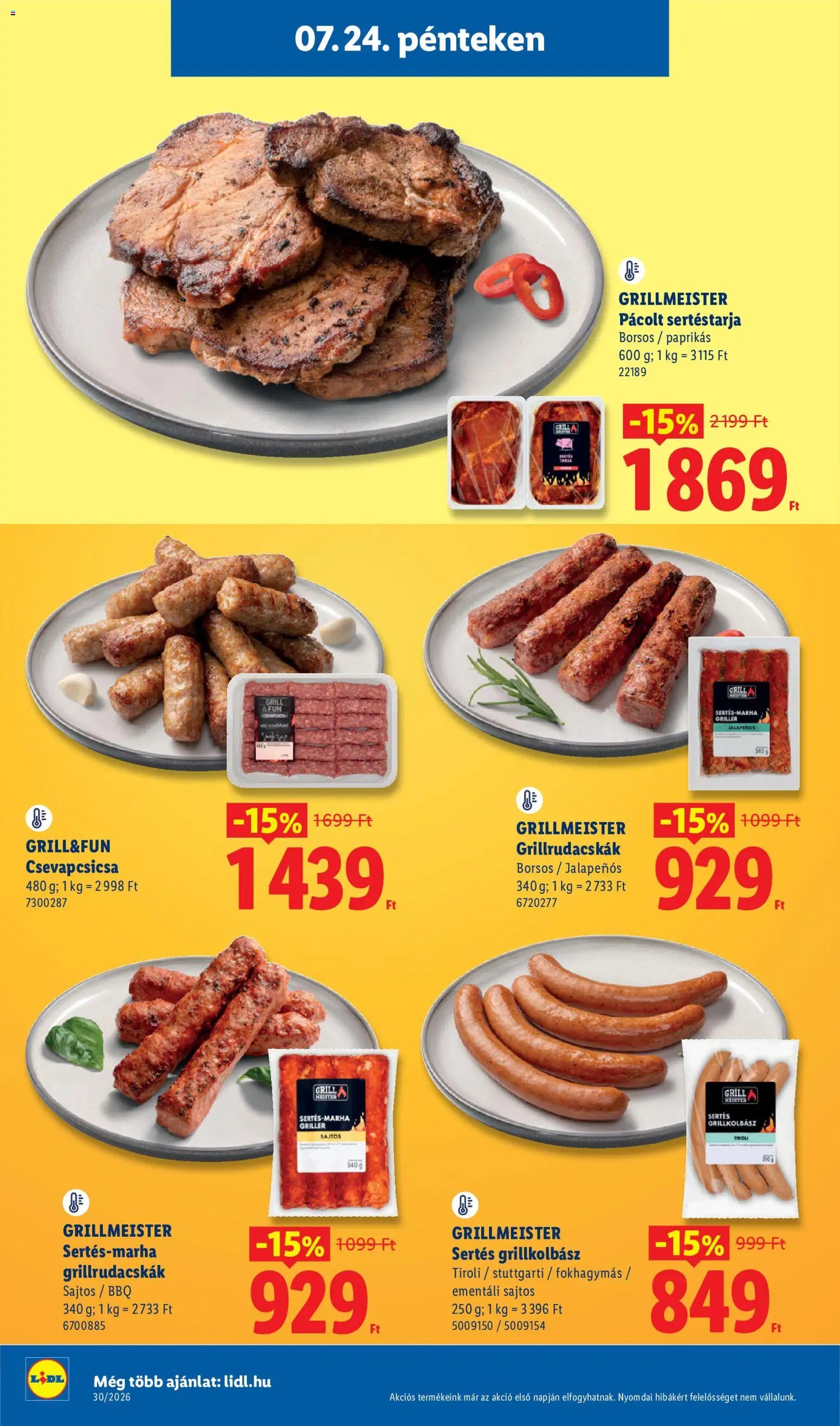 Lidl újság 2026.07.23. Lidl akciós újság