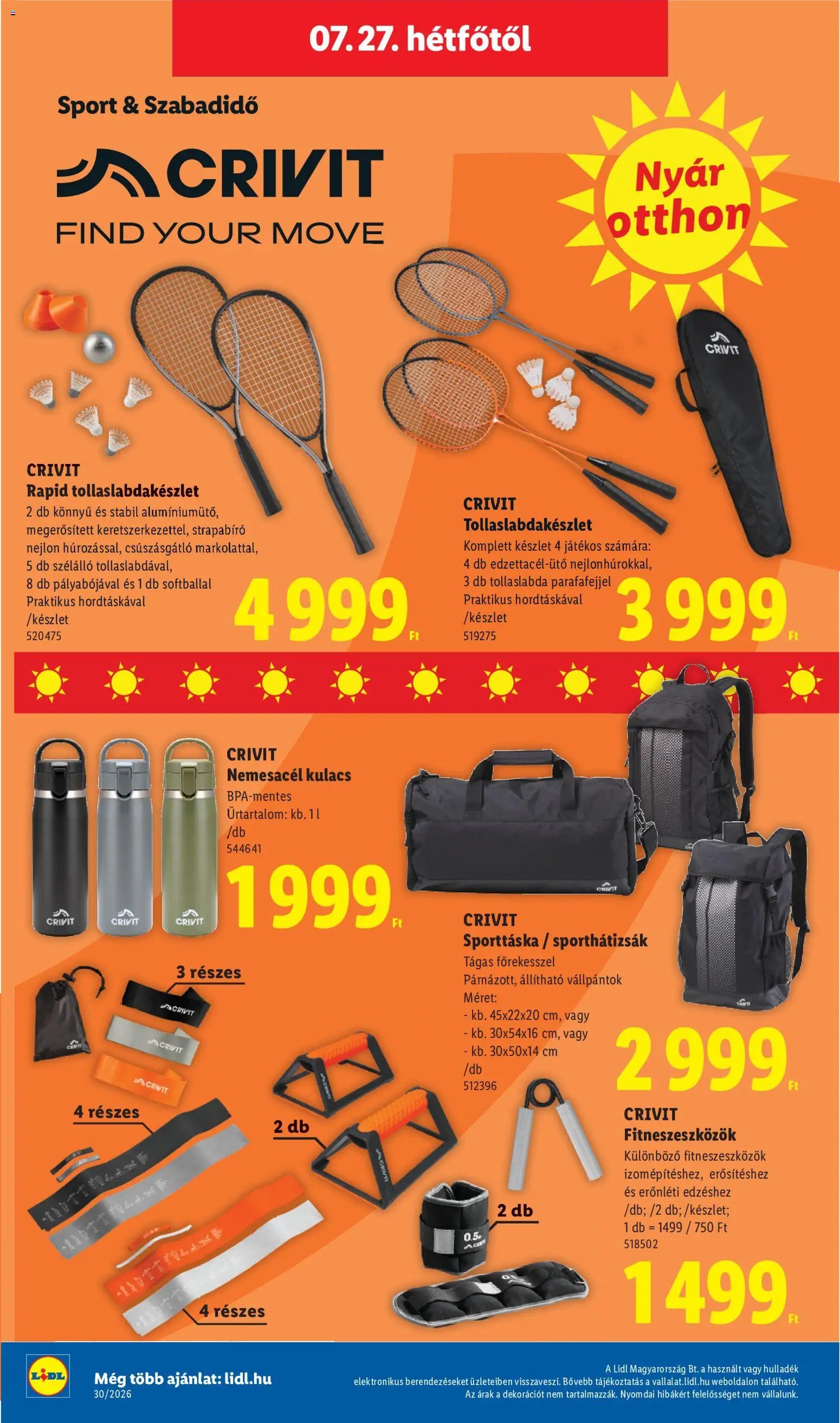 Lidl újság 2026.07.23. Lidl akciós újság