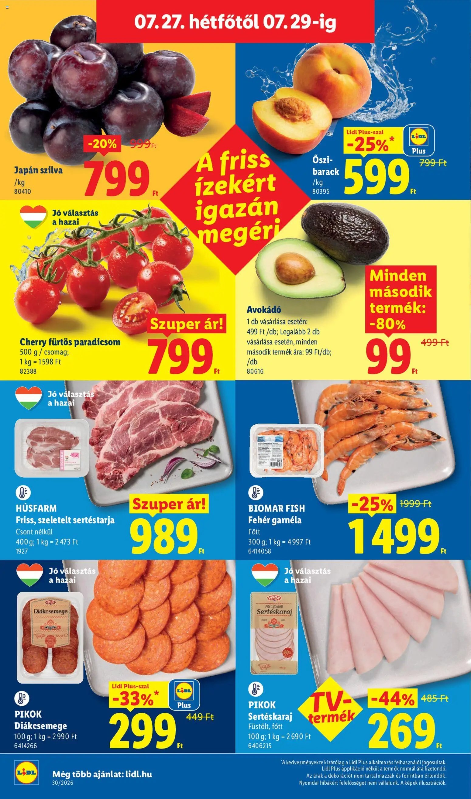 Lidl újság 2026.07.23. Lidl akciós újság