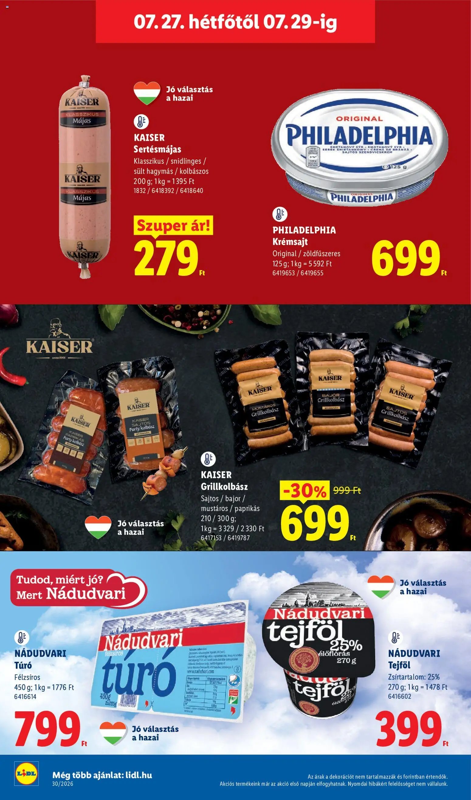 Lidl újság 2026.07.23. Lidl akciós újság