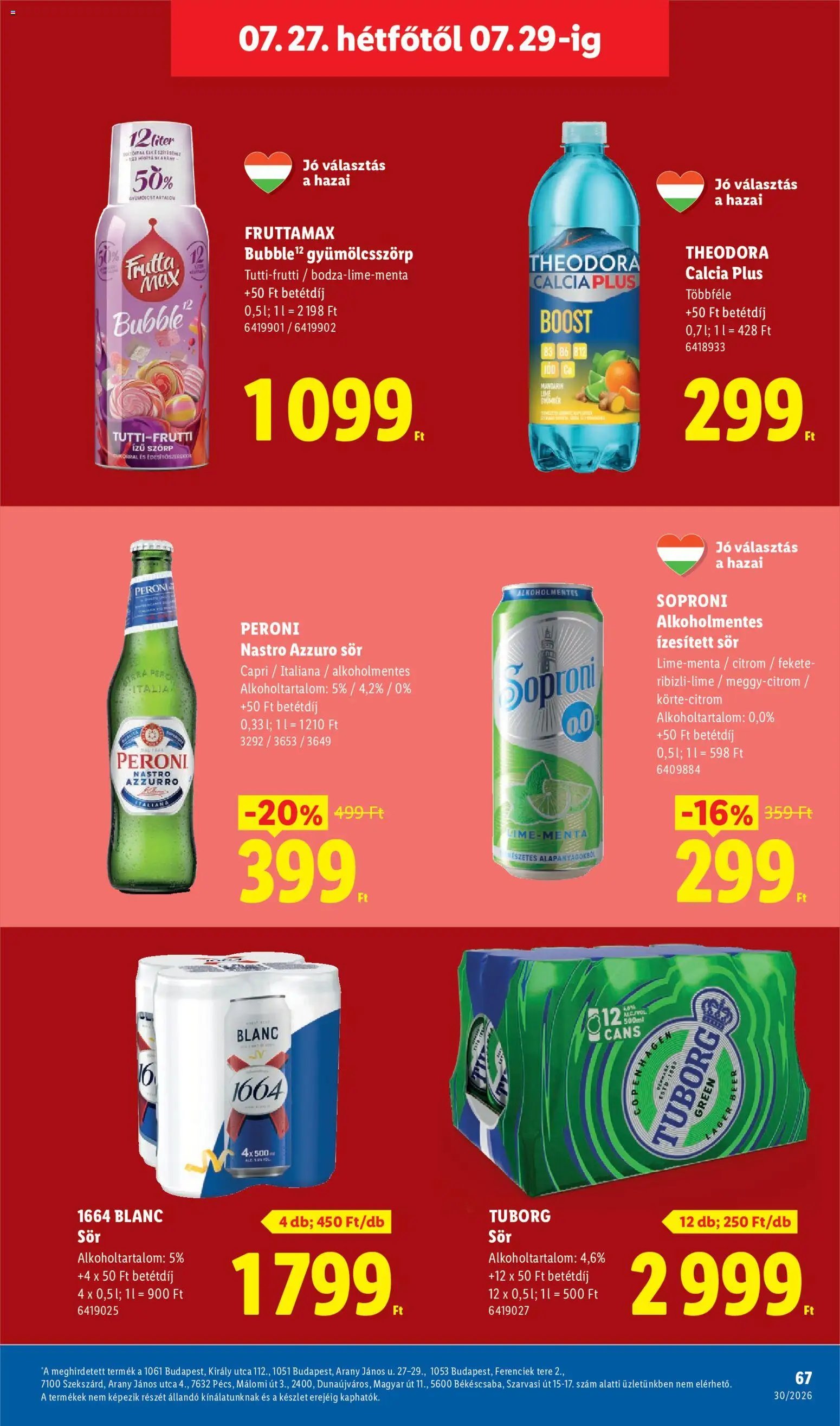 Lidl újság 2026.07.23. Lidl akciós újság