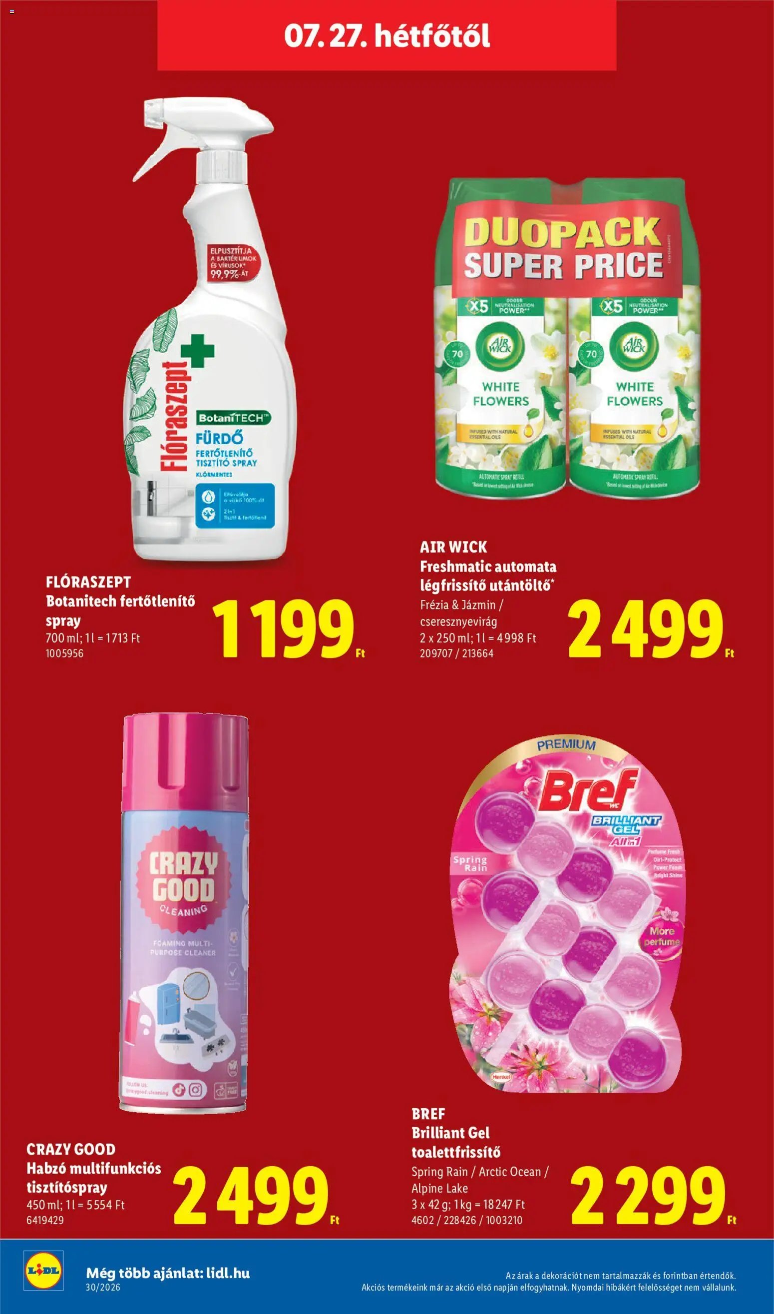 Lidl újság 2026.07.23. Lidl akciós újság