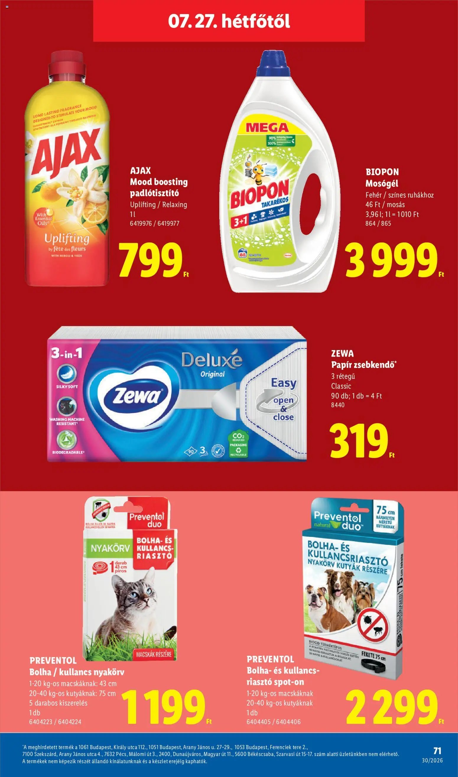Lidl újság 2026.07.23. Lidl akciós újság